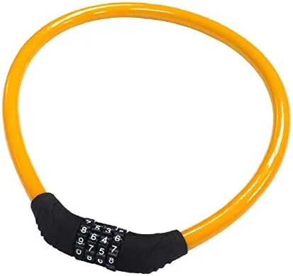 قفل کابلی دوچرخه QSPORTPEAK، قفل ترکیبی 4 رقمی قابل تنظیم مجدد، بدون براکت نصب، طول 60 سانتی متر، ضخامت 12 میلی متر (5 عدد) قفل کابلی دوچرخه QSPORTPEAK، قفل ترکیبی 4 رقمی قابل تنظیم مجدد، بدون براکت نصب، طول 60 سانتی متر، ضخامت 12 میلی متر (5 عدد)