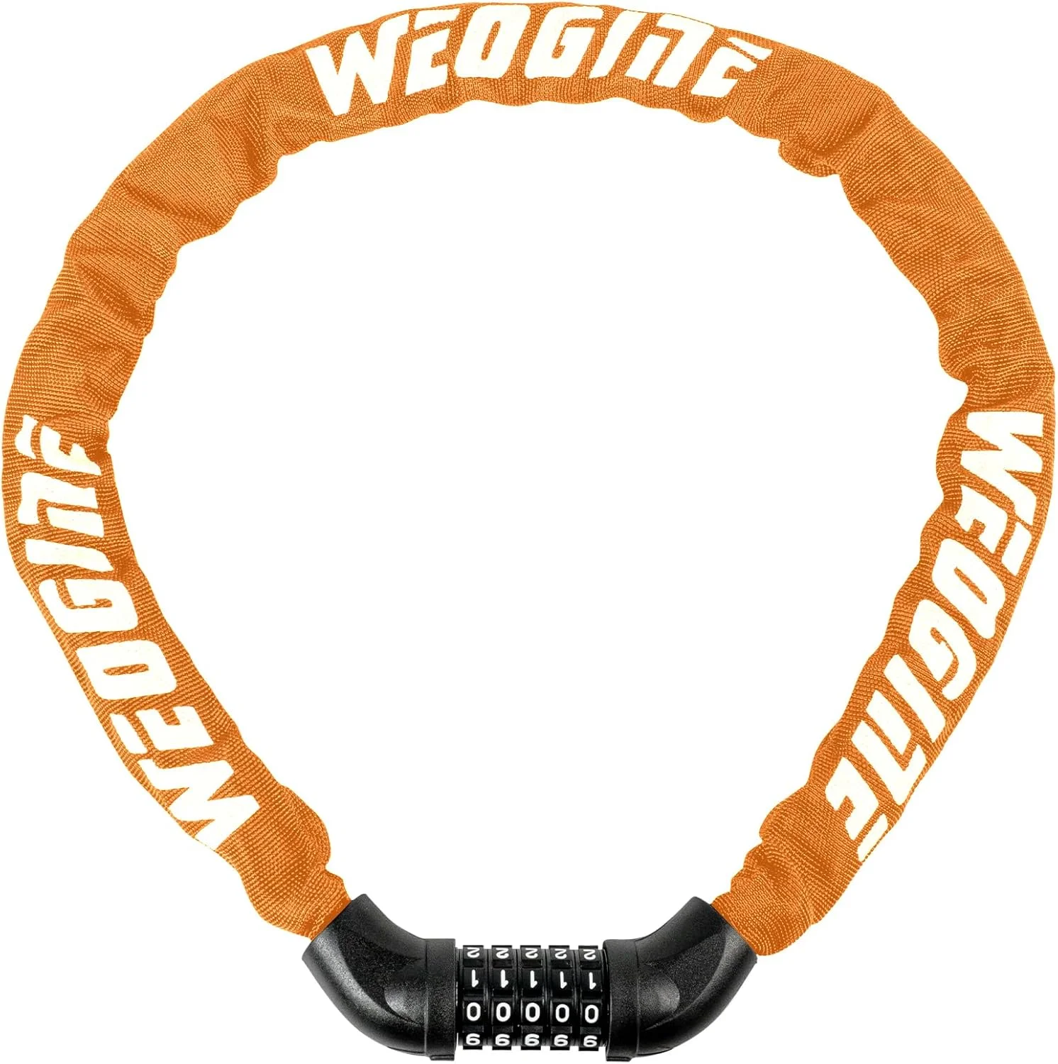 قفل دوچرخه با اعداد و سطح ایمنی بالا، قفل زنجیری دوچرخه، قفل های دوچرخه، قفل ترکیبی 5 رقمی برای دوچرخه، اسکوتر، موتور سیکلت، درب، دروازه، حصار