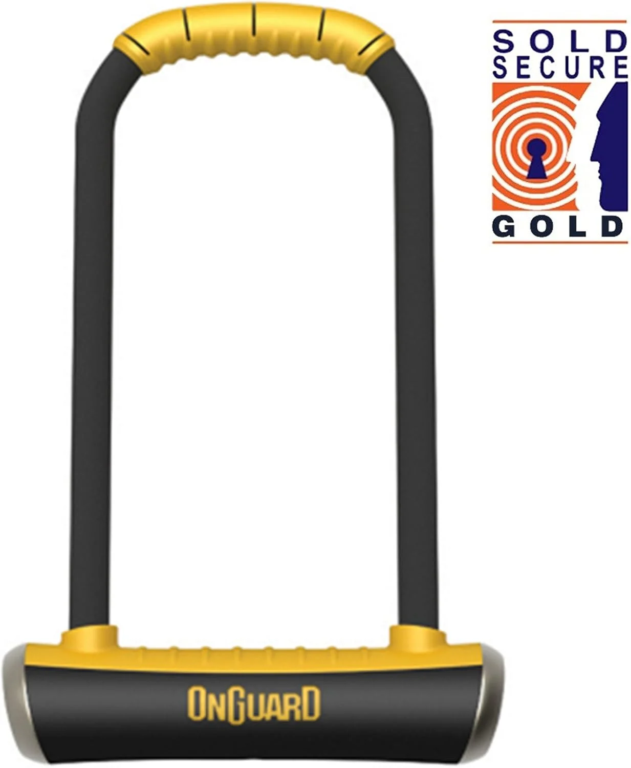 قفل U-شکل دوچرخه با میله بلند OnGuard Pitbull LS 8002 (دارای گواهینامه Sold Secure Gold)، قفل و کلید قفل U-شکل دوچرخه با میله بلند OnGuard Pitbull LS 8002 (دارای گواهینامه Sold Secure Gold)، قفل و کلید