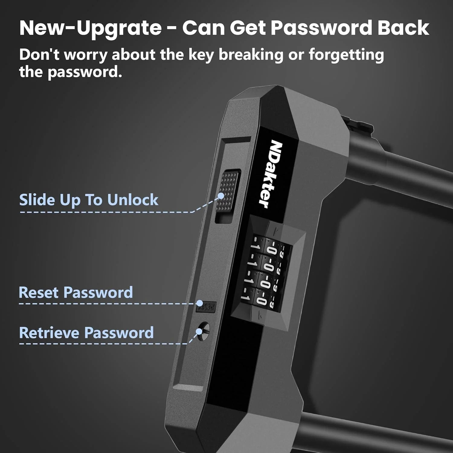 قفل دوچرخه سنگین ضد سرقت NDakter، قفل U شکل ترکیبی 18 میلیمتری موتورسیکلت با زنجیر 1.2 متری، قفل دوچرخه 4 رقمی قابل تنظیم مجدد با 2 کلید برای دوچرخه برقی، اسکوتر برقی، موتور گازی، سهچرخه بزرگسالان (خاکستری) قفل دوچرخه سنگین ضد سرقت NDakter، قفل U شکل ترکیبی 18 میلیمتری موتورسیکلت با زنجیر 1.2 متری، قفل دوچرخه 4 رقمی قابل تنظیم مجدد با 2 کلید برای دوچرخه برقی، اسکوتر برقی، موتور گازی، سهچرخه بزرگسالان (خاکستری)