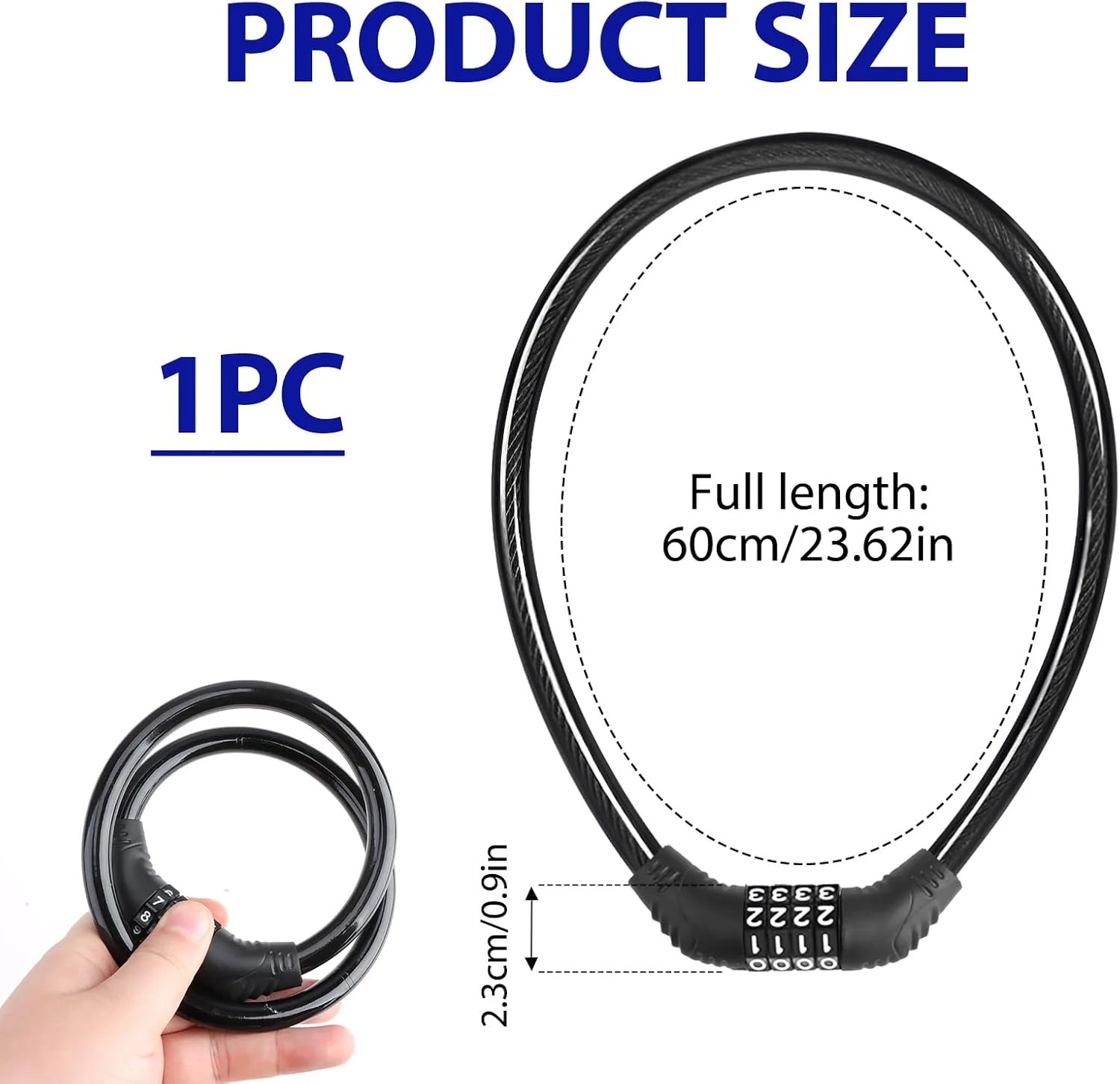 قفل دوچرخه، قفل ترکیبی چهار رقمی ضد سرقت دوچرخه کوهستان مناسب برای انواع دوچرخه ها و دوچرخه های کوهستانی قفل دوچرخه، قفل ترکیبی چهار رقمی ضد سرقت دوچرخه کوهستان مناسب برای انواع دوچرخه ها و دوچرخه های کوهستانی