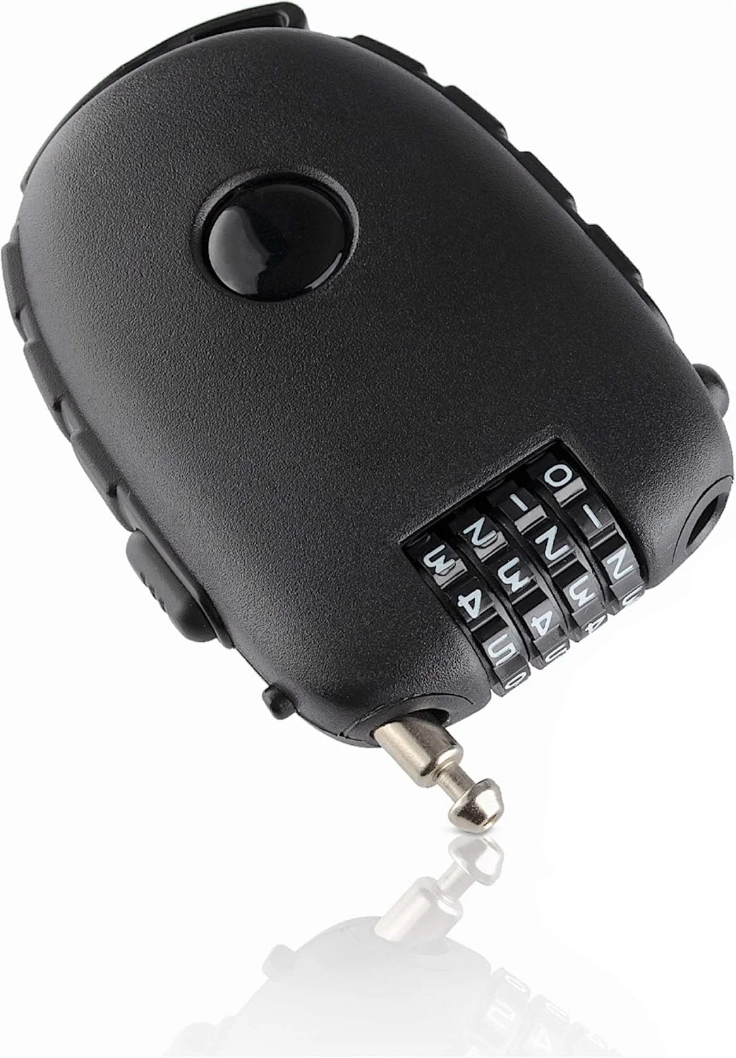 قفل ترکیبی دیجیتال ممتاز MTRUE SAFELOCKS - با کابل 90 سانتی متری - کد شخصی - فوق العاده سبک و جمع و جور - ایده آل برای محافظت از دوچرخه، کالسکه، چمدان و غیره - مشکی