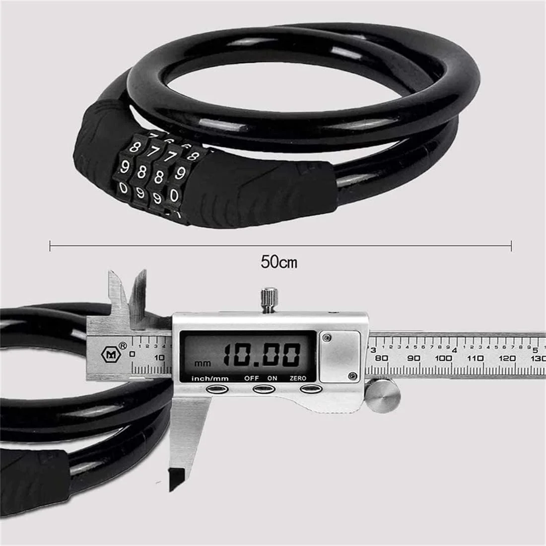 قفل دوچرخه مینتا با رمز 4 رقمی، قفل کابلی ترکیبی قابل تنظیم مجدد ایمن، قفل زنجیره ای دوچرخه سبک و ایمن، امنیت بالا، مناسب برای دوچرخه، دوچرخه کوهستانی، اسکوتر قفل دوچرخه مینتا با رمز 4 رقمی، قفل کابلی ترکیبی قابل تنظیم مجدد ایمن، قفل زنجیره ای دوچرخه سبک و ایمن، امنیت بالا، مناسب برای دوچرخه، دوچرخه کوهستانی، اسکوتر