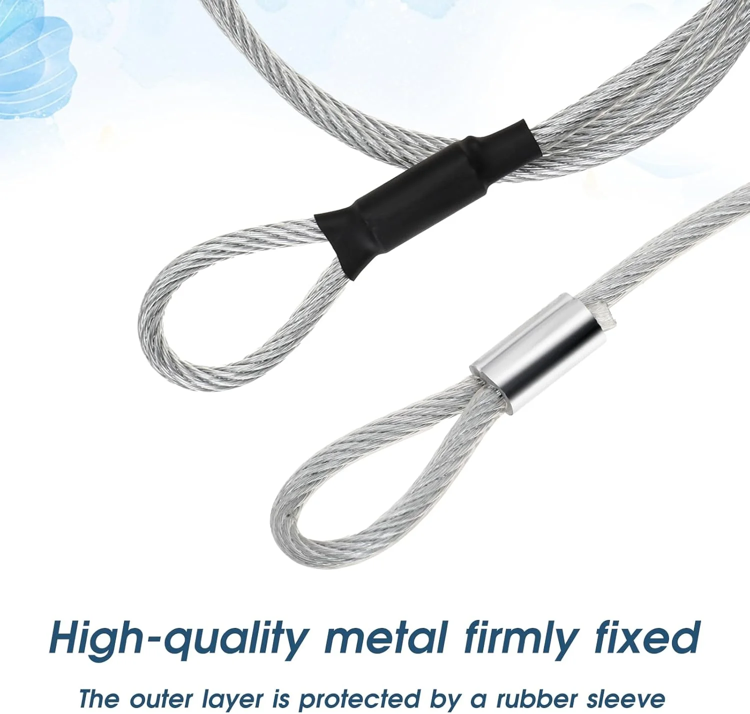 کابل ایمنی لنز Mozeat، کابل 1.2 متری 5 میلیمتری با روکش وینیل بافته شده فولادی، قفل چمدان، کابل ایمنی مسافرتی در فضای باز، طناب قفل دو حلقه ای زنجیر دوچرخه برای قفل و دوچرخه سنگین کابل ایمنی لنز Mozeat، کابل 1.2 متری 5 میلیمتری با روکش وینیل بافته شده فولادی، قفل چمدان، کابل ایمنی مسافرتی در فضای باز، طناب قفل دو حلقه ای زنجیر دوچرخه برای قفل و دوچرخه سنگین