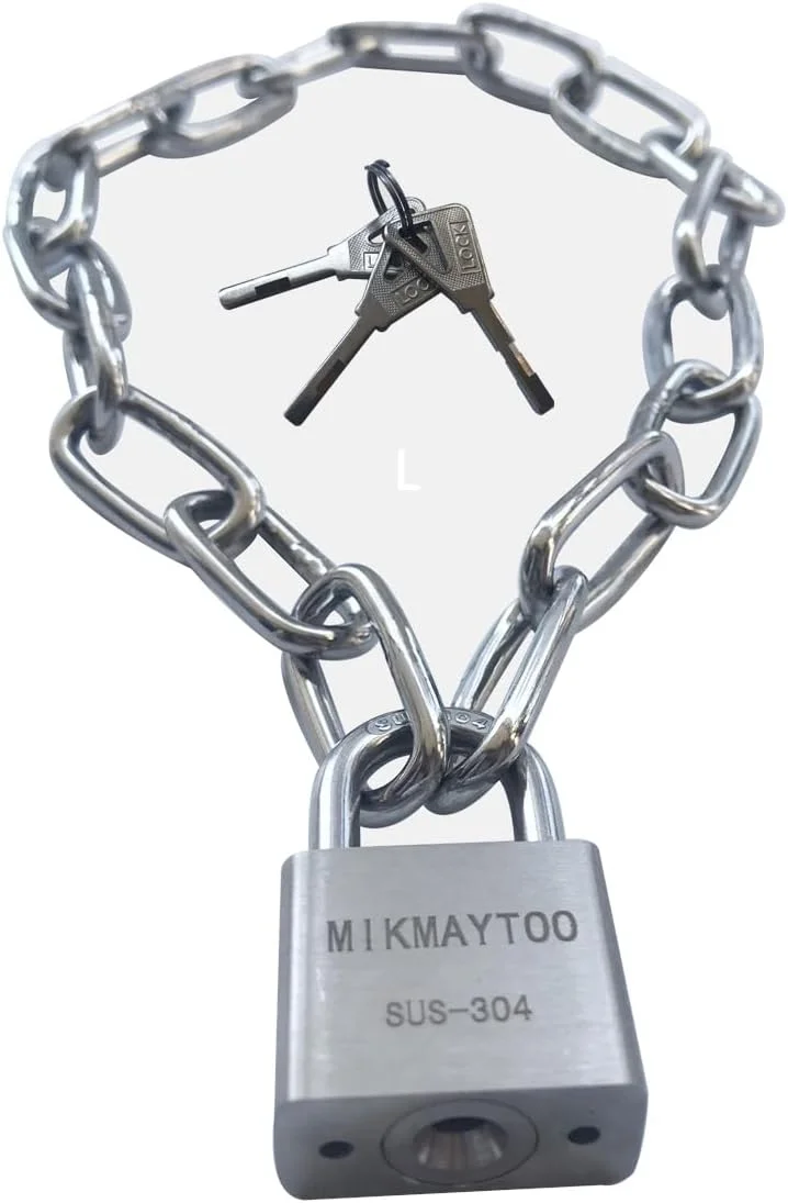 قفل زنجیری دوچرخه، غیرقابل برش با سیم چین یا ابزار دستی، زنجیر امنیتی سخت کاری شده ممتاز برای موتورسیکلت، دوچرخه، ژنراتور، دروازه ها، مبلمان فضای باز (قفل زنجیری 100 سانتی متری)