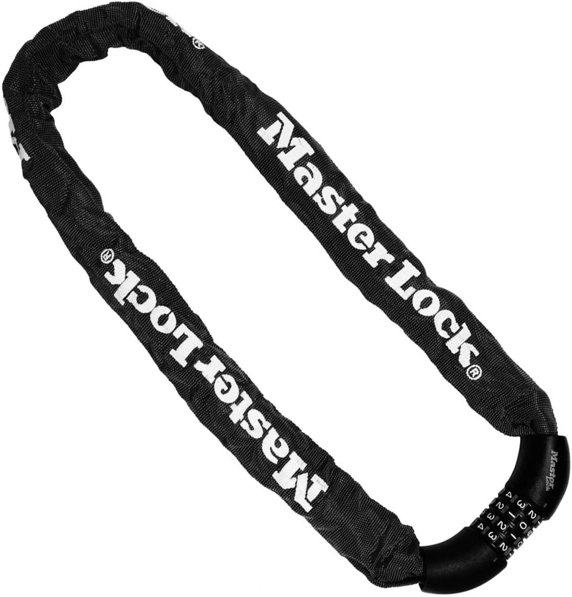 قفل زنجیری دوچرخه مسترلاک، قفل ترکیبی، زنجیر 90 سانتی متری 8392EURDPRO - قابل استفاده برای دوچرخه های برقی، کوهستانی، جاده ای و تاشو