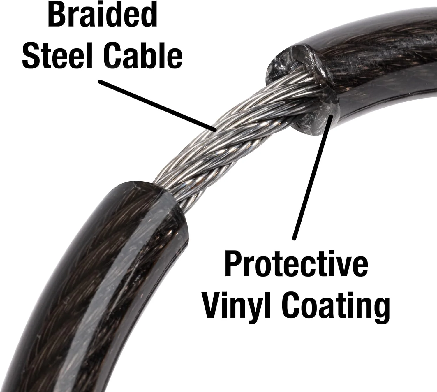 قفل کابلی دوچرخه مسترلاک با رمز عبور، مشکی، 8143D قفل کابلی دوچرخه مسترلاک با رمز عبور، مشکی، 8143D