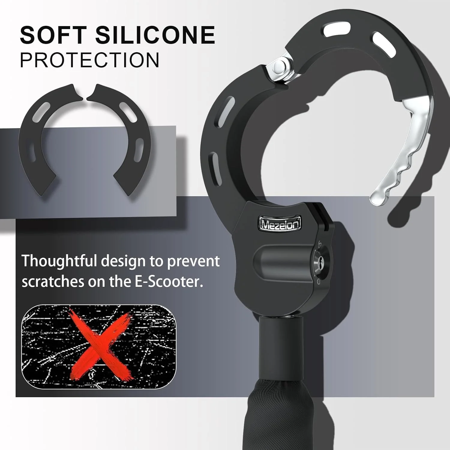 قفل دوچرخه | قفل اسکوتر برقی | قفل های امنیتی بالا | قفل دستبندی | قفل های سنگین برای اسکوتر برقی/دوچرخه/موتورسیکلت (مشکی - مدل B) قفل دوچرخه | قفل اسکوتر برقی | قفل های امنیتی بالا | قفل دستبندی | قفل های سنگین برای اسکوتر برقی/دوچرخه/موتورسیکلت (مشکی - مدل B)