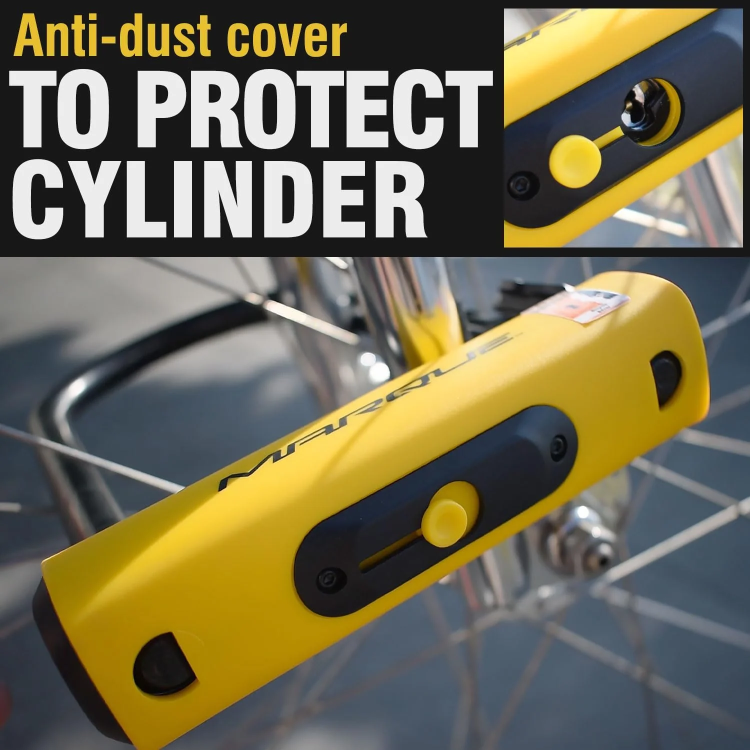 قفل U دوچرخه MARQUE - قفل U ضد سرقت برای دوچرخه، میله 14 میلی متری با براکت نصب و 2 کلید، برای دوچرخه کوهستانی، دوچرخه برقی، دوچرخه تاشو (قفل U) قفل U دوچرخه MARQUE - قفل U ضد سرقت برای دوچرخه، میله 14 میلی متری با براکت نصب و 2 کلید، برای دوچرخه کوهستانی، دوچرخه برقی، دوچرخه تاشو (قفل U)