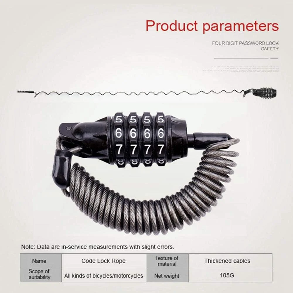 قفل کابلی دوچرخه قفل کابلی دوچرخه