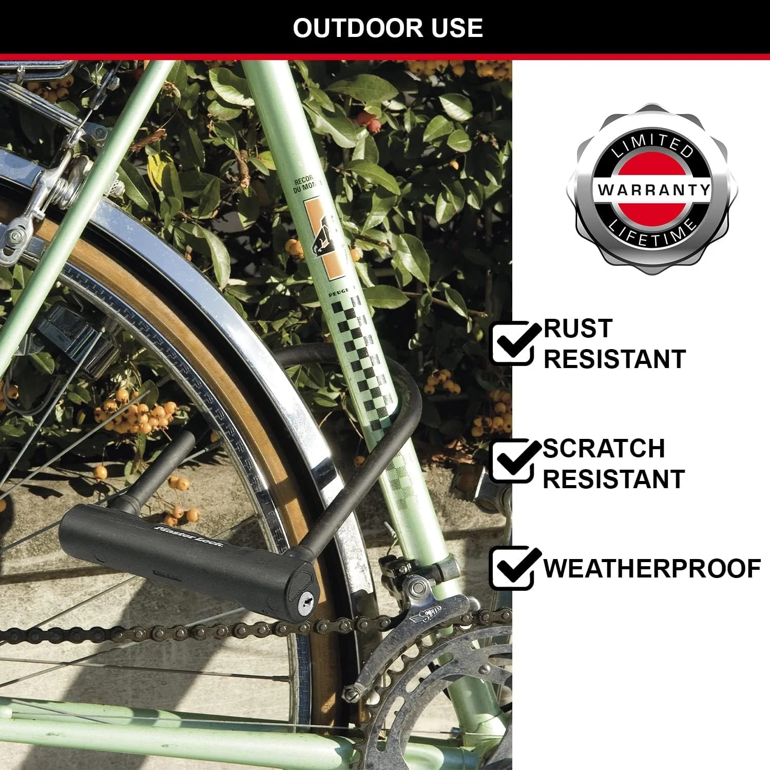 قفل U شکل دوچرخه MASTER LOCK 8170EURDPRO به همراه کلید و پایه نصب جهانی - ایده آل برای دوچرخه، دوچرخه برقی، دوچرخه کوهستانی، دوچرخه جاده ای و دوچرخه تاشو قفل U شکل دوچرخه MASTER LOCK 8170EURDPRO به همراه کلید و پایه نصب جهانی - ایده آل برای دوچرخه، دوچرخه برقی، دوچرخه کوهستانی، دوچرخه جاده ای و دوچرخه تاشو