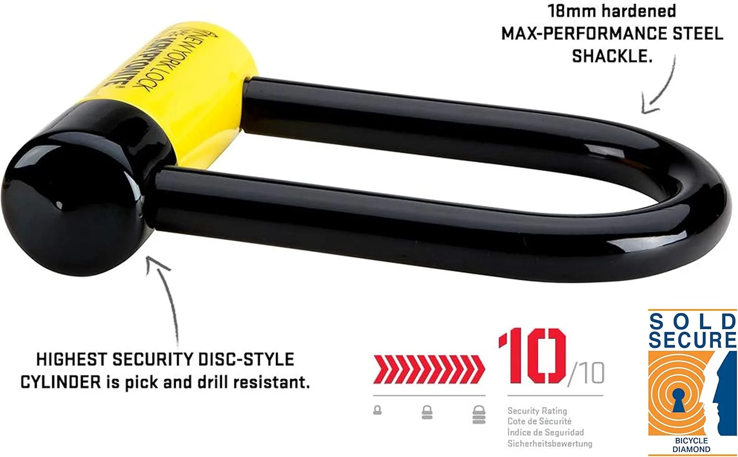 قفل یو شکل کوچک دوچرخه کریپتونایت نیویورک Fahgettaboudit قفل یو شکل کوچک دوچرخه کریپتونایت نیویورک Fahgettaboudit