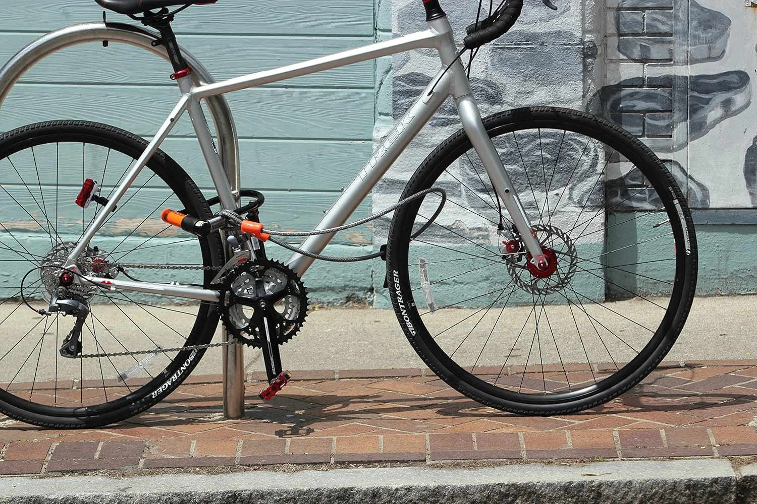 قفل مینی-7 Evolution Kryptonite با کابل 4 فوتی Kryptoflex - مشکی/نارنجی قفل مینی-7 Evolution Kryptonite با کابل 4 فوتی Kryptoflex - مشکی/نارنجی