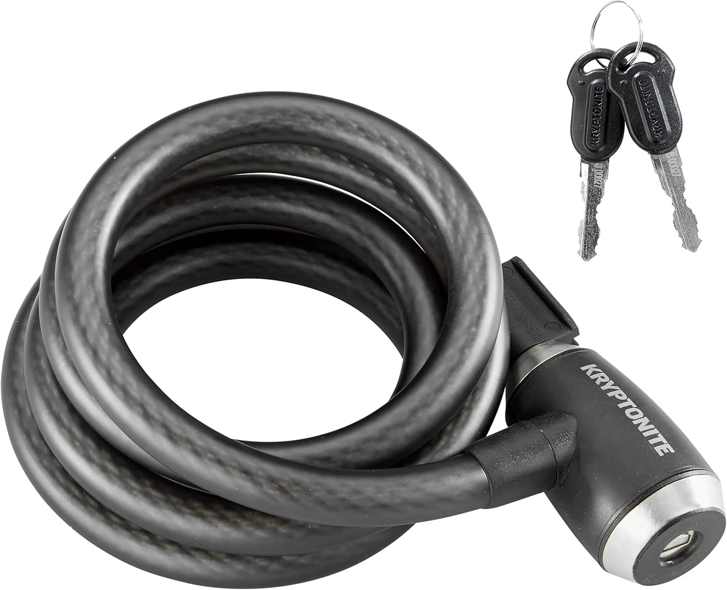 قفل کابلی کریپتونایت مدل Kryptoflex 1518 Keycbl با ضخامت 15 میلی‌متر و طول 180 سانتی‌متر، قفل‌های مستقیم و نو، 15mm x 183cm