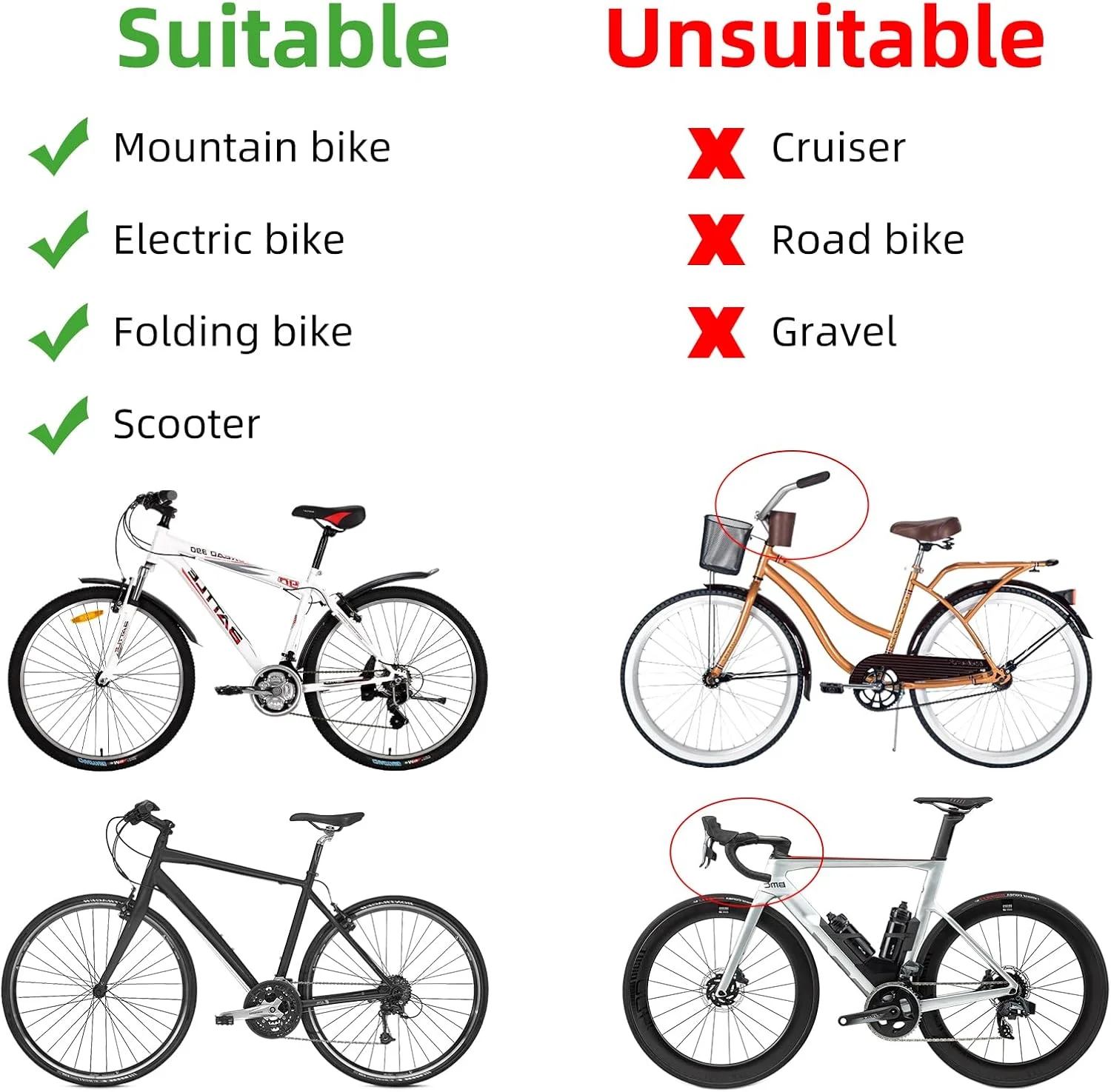 آینه دوچرخه ROCKBROS HD با قابلیت چرخش 360 درجه و تاشو، آینه دید عقب ایمن دوچرخه برای فرمان، آینه دید عقب دوچرخه قابل چرخش چپ و راست برای دوچرخه کوهستان و جاده