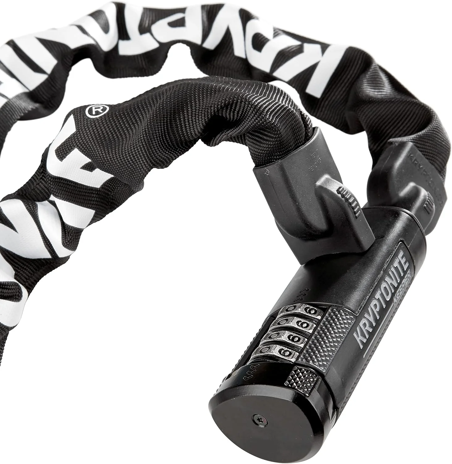 قفل زنجیری ترکیبی دوچرخه کریپتونایت Keeper 712، زنجیر فولادی 7 میلی‌متری به طول 4 فوت، قفل زنجیری ضد سرقت سنگین برای دوچرخه برقی، اسکوتر، دوچرخه‌های کوهستانی و جاده‌ای با قفل ترکیبی 4 رقمی قابل تنظیم