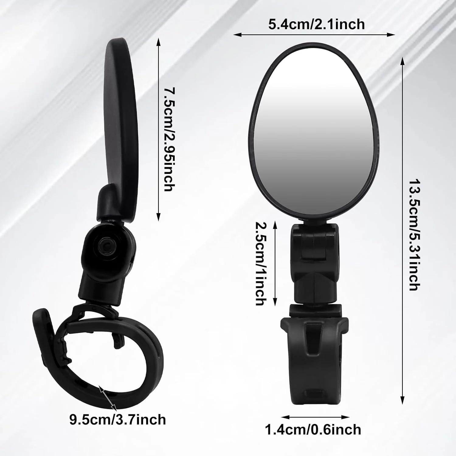 آینه دوچرخه، آینه های دید عقب ایمن دوچرخه سواری، آینه زاویه باز دوچرخه، آینه محدب شیشه ای بیضی شکل برای اکثر دوچرخه های کوهستانی و جاده ای 2 عدد آینه دوچرخه، آینه های دید عقب ایمن دوچرخه سواری، آینه زاویه باز دوچرخه، آینه محدب شیشه ای بیضی شکل برای اکثر دوچرخه های کوهستانی و جاده ای 2 عدد