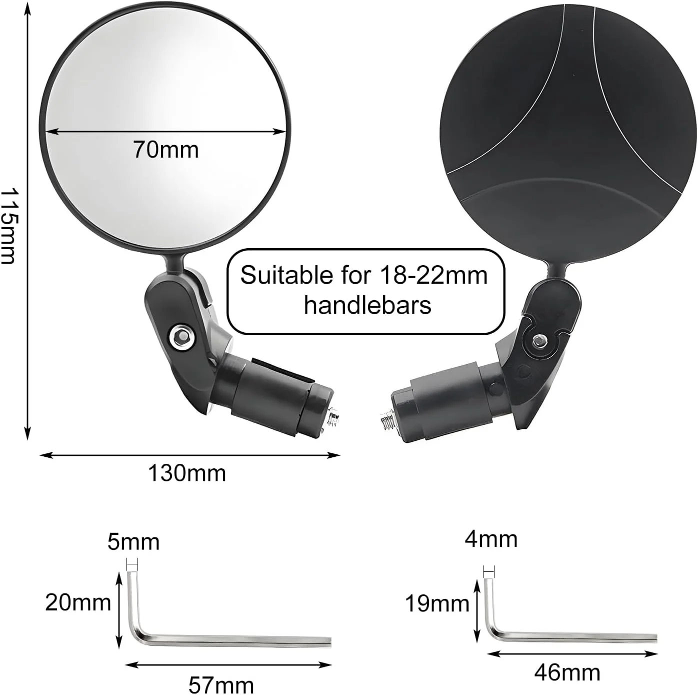 آینه دوچرخه، بسته 2 عددی، آینه عقب تاشو، HD با قابلیت چرخش 360 درجه، ضد ضربه، بادوام برای دوچرخه های شهری، دوچرخه های کوهستانی، دوچرخه های برقی آینه دوچرخه، بسته 2 عددی، آینه عقب تاشو، HD با قابلیت چرخش 360 درجه، ضد ضربه، بادوام برای دوچرخه های شهری، دوچرخه های کوهستانی، دوچرخه های برقی