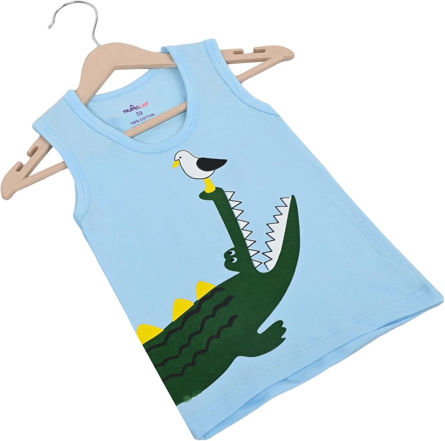 زیرپوش نخی بدون آستین بچگانه (بسته 5 عددی) | زیرپوش برای کودکان | زیرپوش نوزادی | ساندو | مناسب تا 4 سال دخترانه و پسرانه | لباس تابستانی