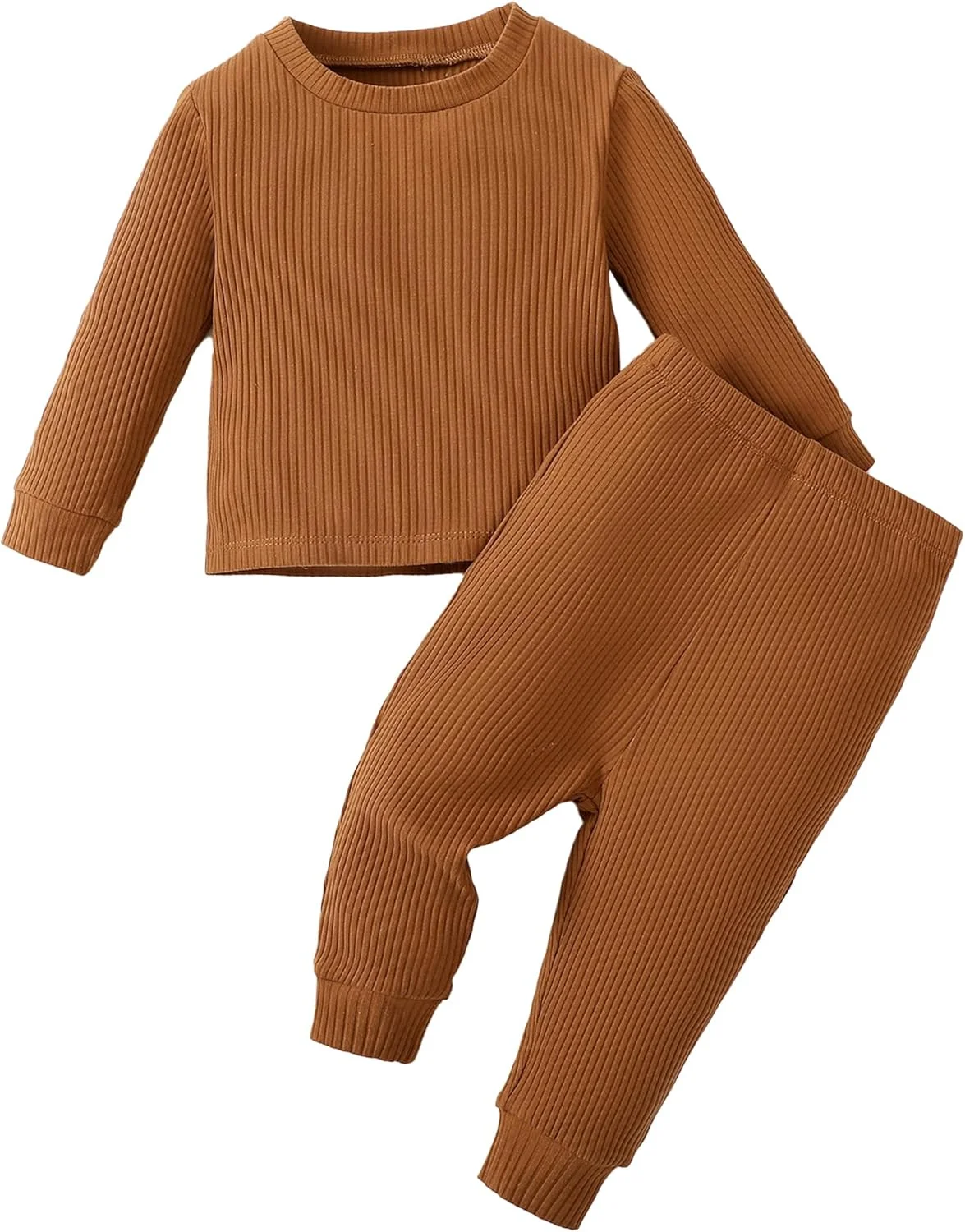 ست لباس نوزادی پسرانه و دخترانه DEFAHN، مناسب فصل پاییز، شامل بلوز آستین بلند و شلوار، دو تکه، مناسب فصل زمستان، سایز 0-24 ماه ست لباس نوزادی پسرانه و دخترانه DEFAHN، مناسب فصل پاییز، شامل بلوز آستین بلند و شلوار، دو تکه، مناسب فصل زمستان، سایز 0-24 ماه