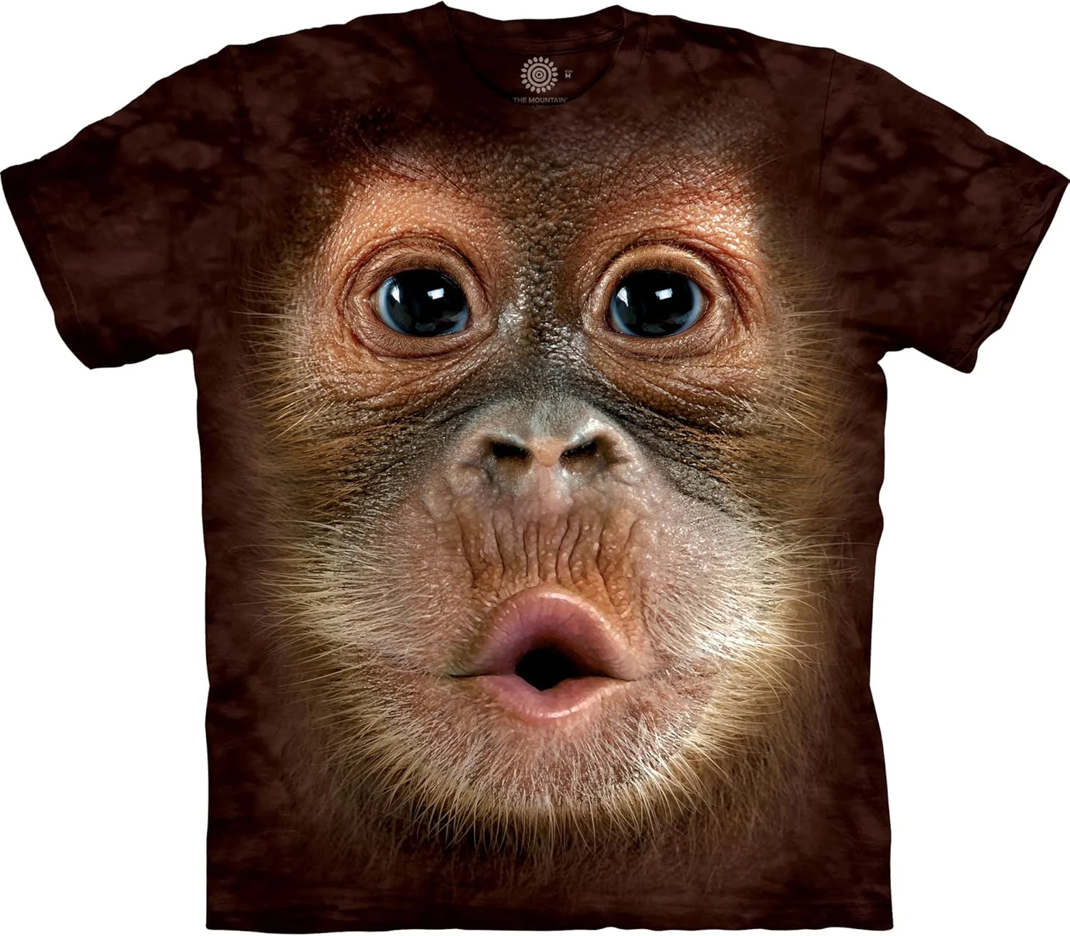 تی‌شرت مردانه طرح چهره بزرگ بچه اورانگوتان