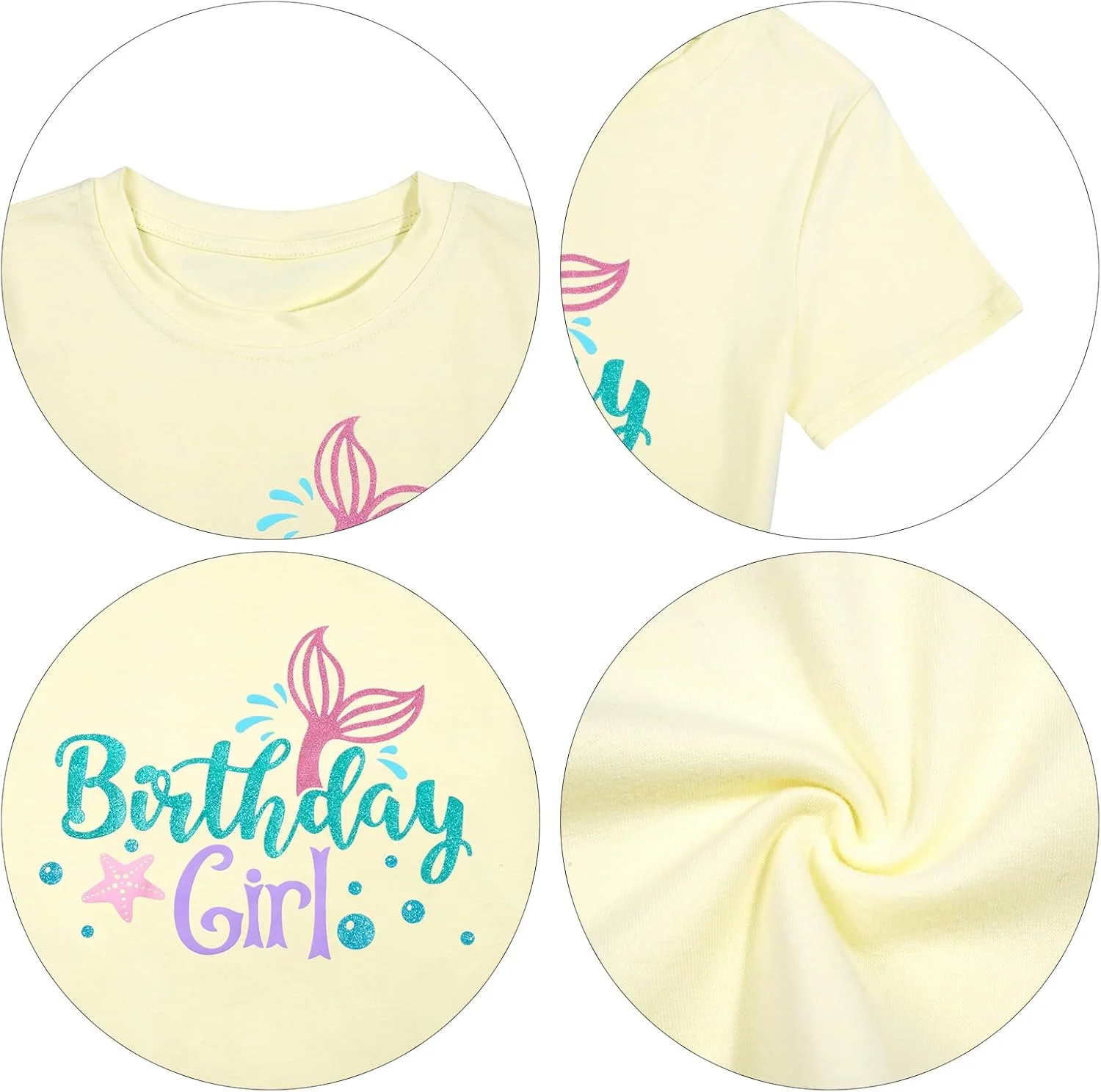 تی شرت دختر تولد طرح قلعه جادویی، تی شرت های تولد برای بچه ها، تیشرت های هدیه مهمانی تولد خنده دار، تاپ های گرافیکی زیبا