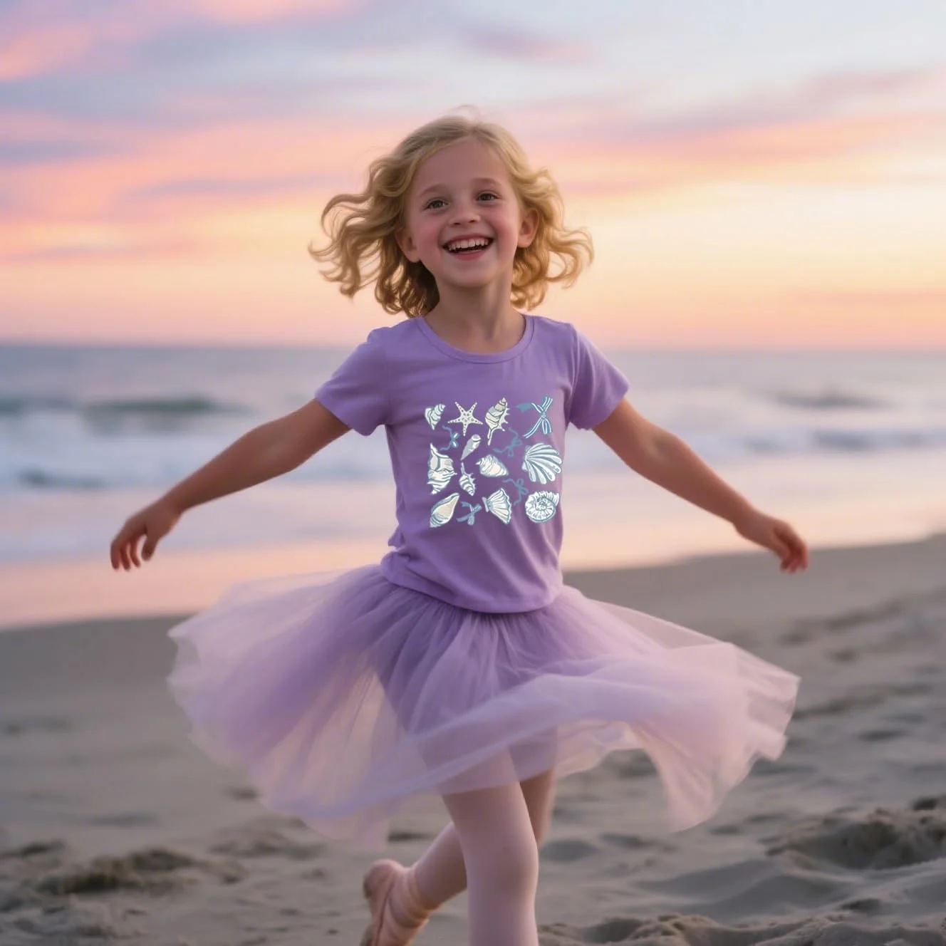 تی شرت نخی آستین کوتاه دخترانه با طرح های گرافیکی زیبا، مناسب تابستان با طرح های هندوانه و صدف