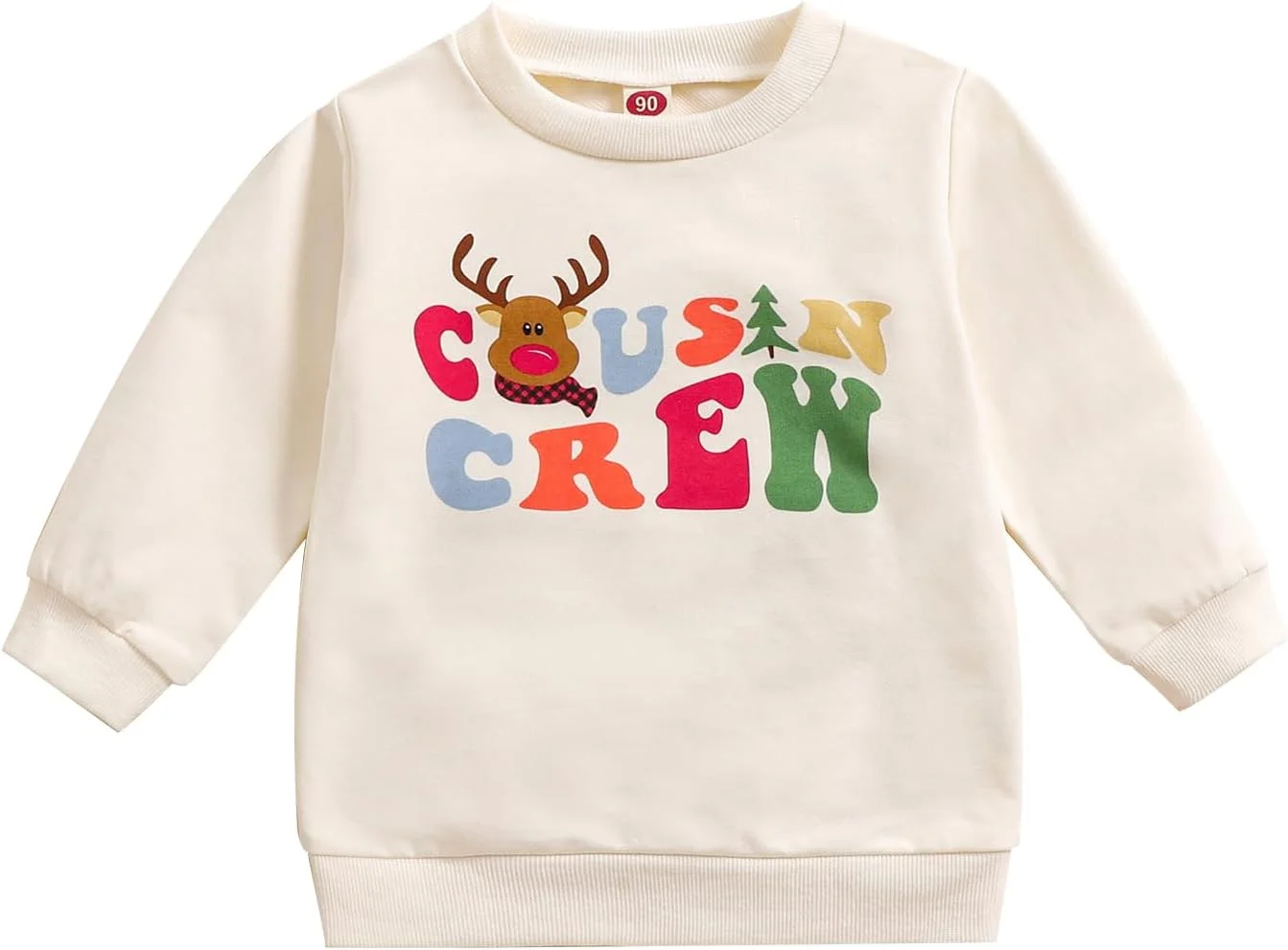 لباس کریسمسی نوزادی دخترانه و پسرانه، آستین بلند