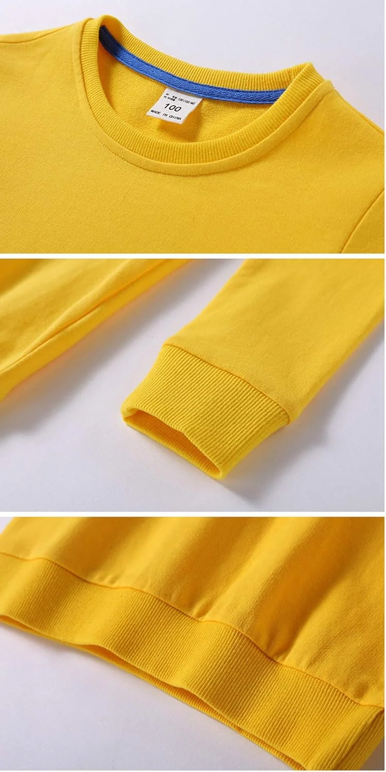 بلوز آستین بلند نخی پسرانه و دخترانه DCUTERQ، مناسب برای ورزش، تاپ های پولیور نازک، تیشرت یکدست برای کودکان و نوزادان