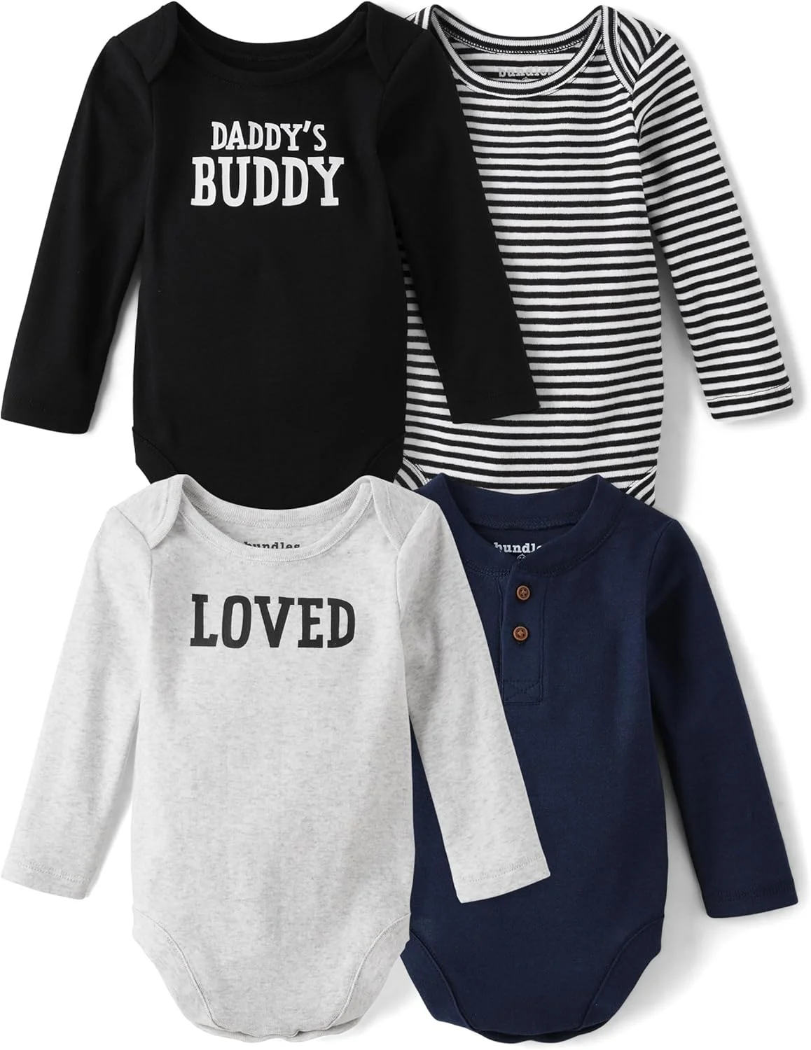 بادی آستین بلند پسرانه نوزادی برند The Children's Place