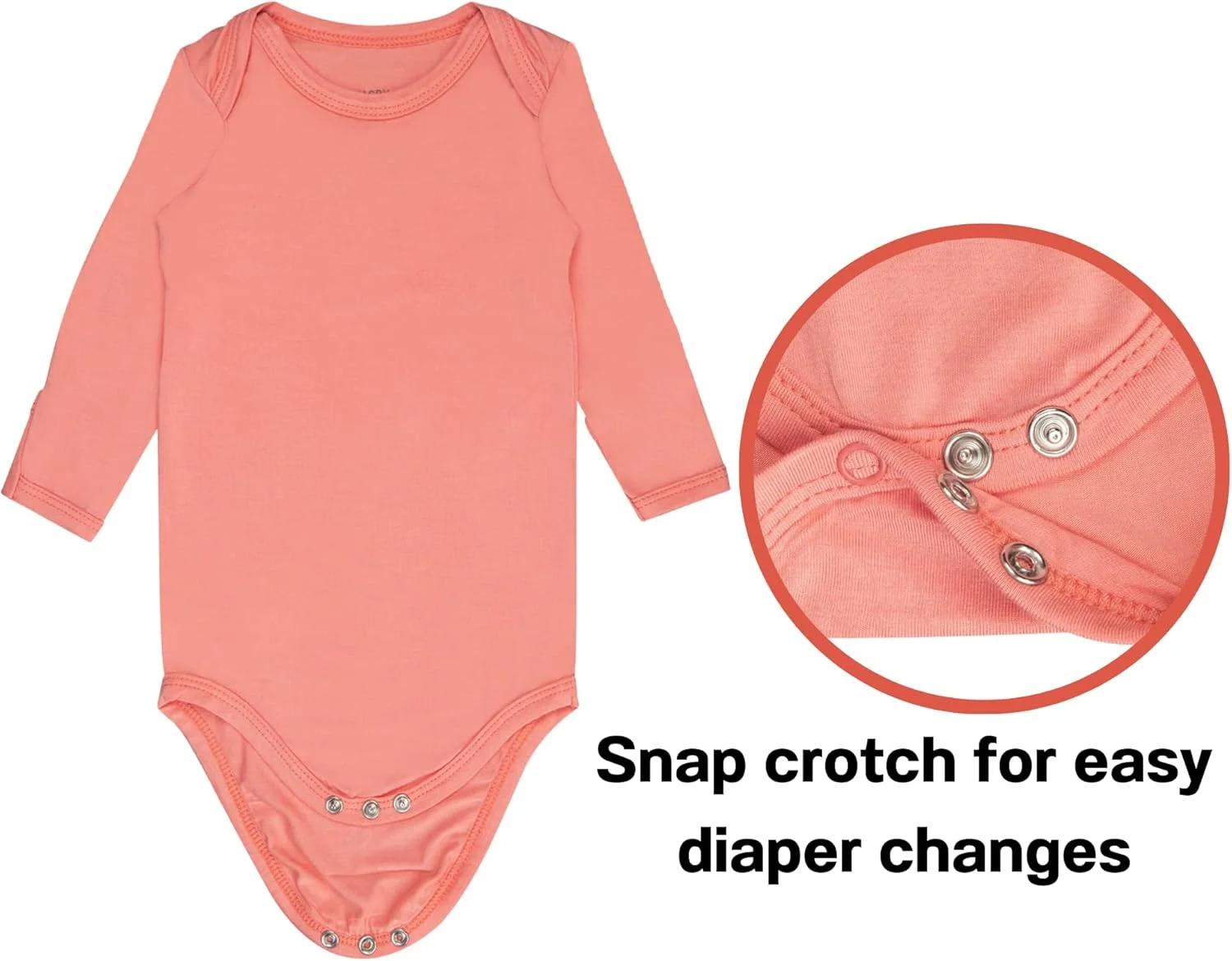 بادی آستین بلند نوزادی با سرآستین دستکش دار، لباس خواب بامبو آستین بلند برای دختر و پسر