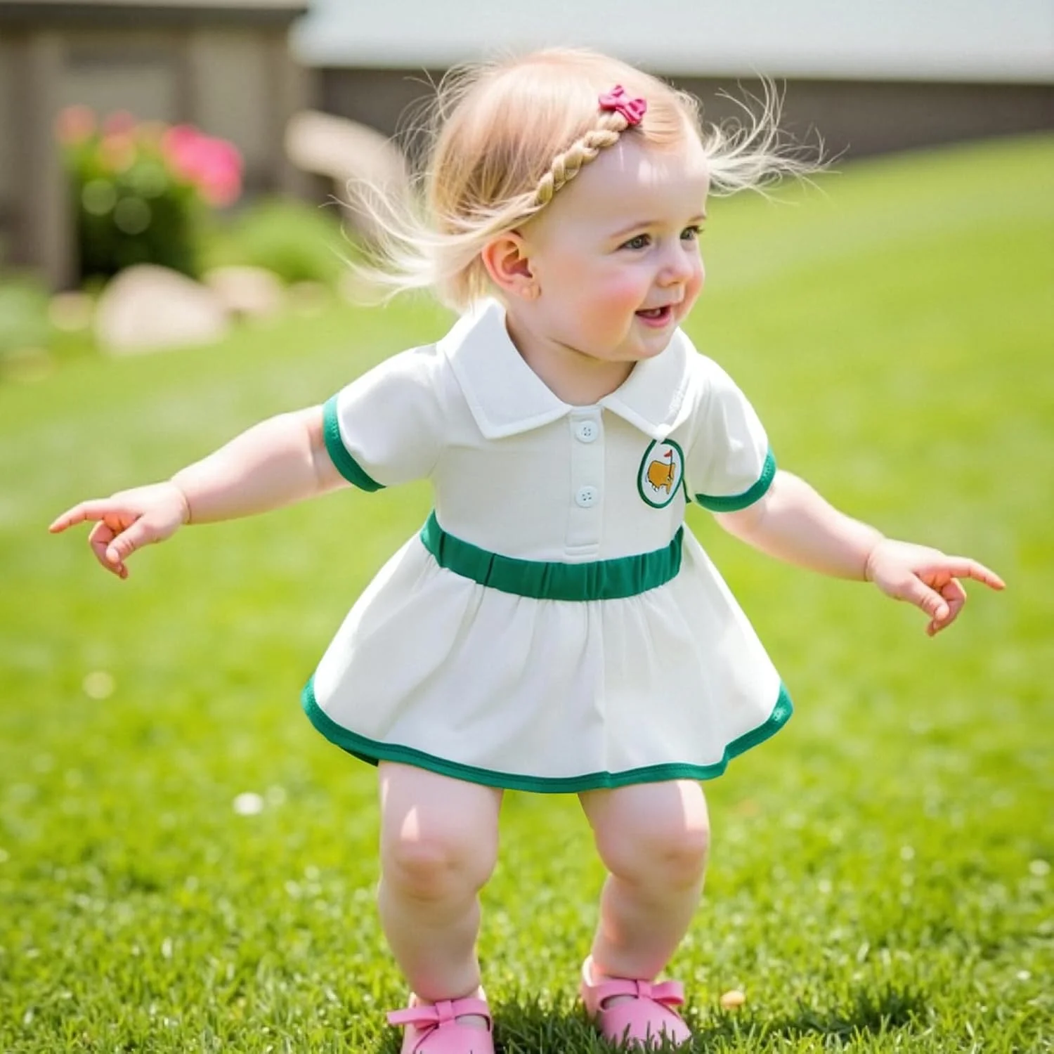 لباس تولد نوزاد دختر با طرح گلف، پیراهن پولو آستین کوتاه و دامن توتو، سایز 6 ماه تا 4 سال لباس تولد نوزاد دختر با طرح گلف، پیراهن پولو آستین کوتاه و دامن توتو، سایز 6 ماه تا 4 سال