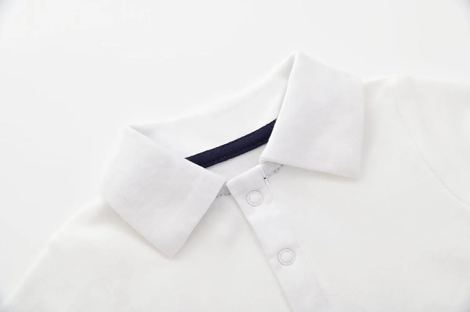 بادی پولو آستین کوتاه و بلند نوزادی پسرانه Teach Leanbh، رنگ خالص، پنبه ای، 3 تا 24 ماه