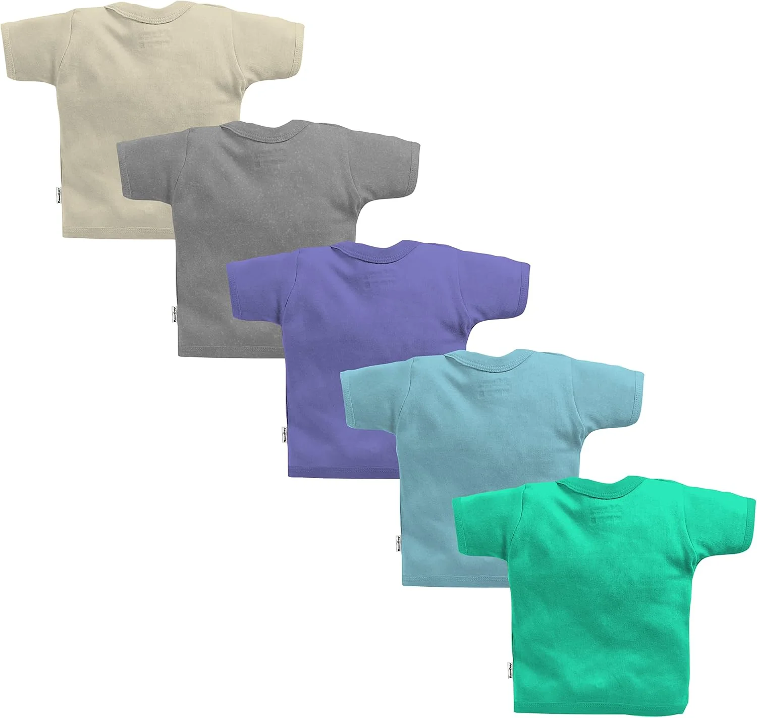 تیشرت آستین کوتاه جلو باز نخی NammaBaby Tinchuk، تیشرت جلو باز آستین کوتاه، تیشرت های رنگ ثابت چند رنگ با طرح کارتونی زیبا، جلیقه نخی (12-18 ماه)