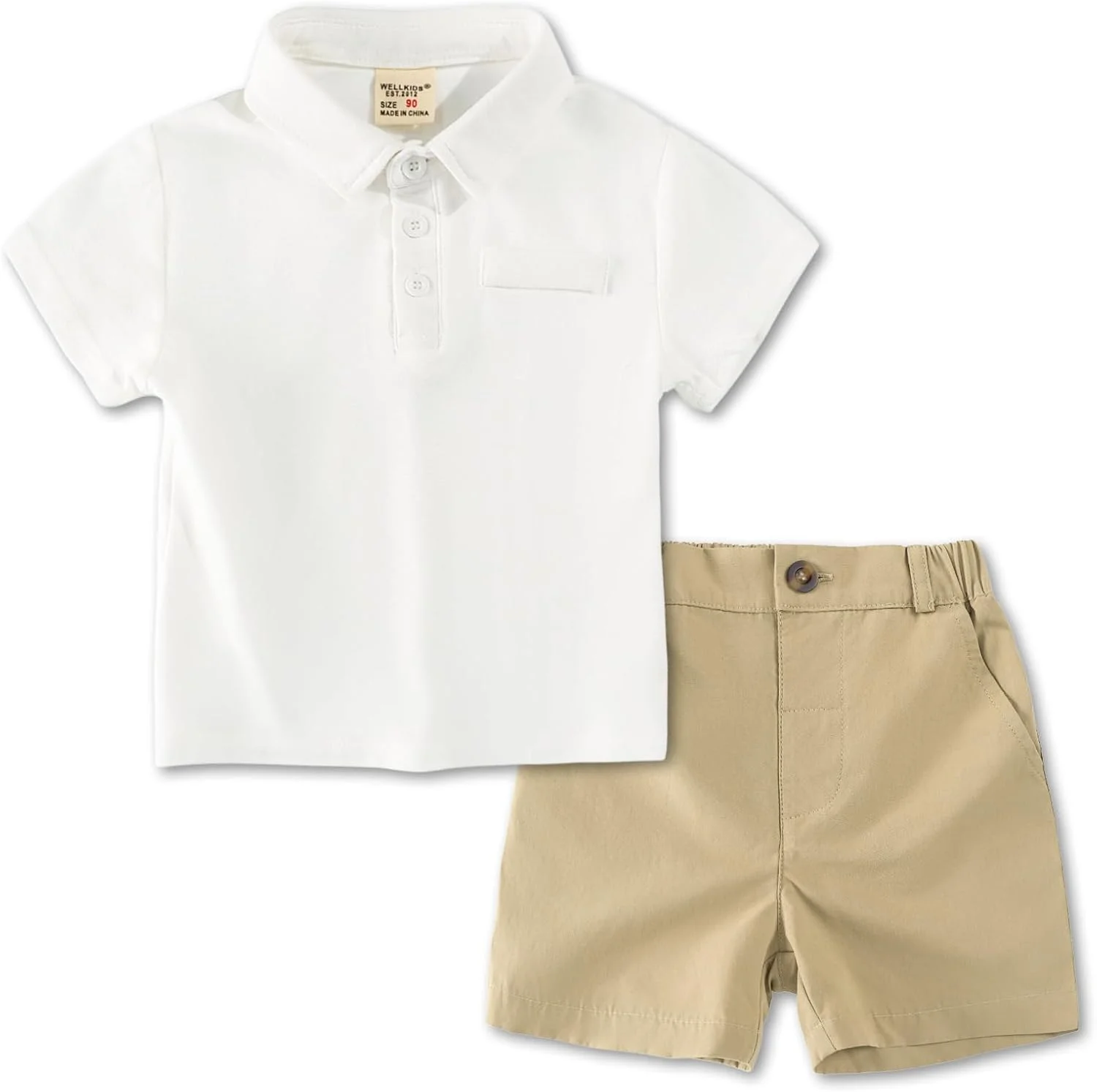 ست تی‌شرت پولو آستین کوتاه و شلوارک پسرانه تابستانی، مناسب ساحل