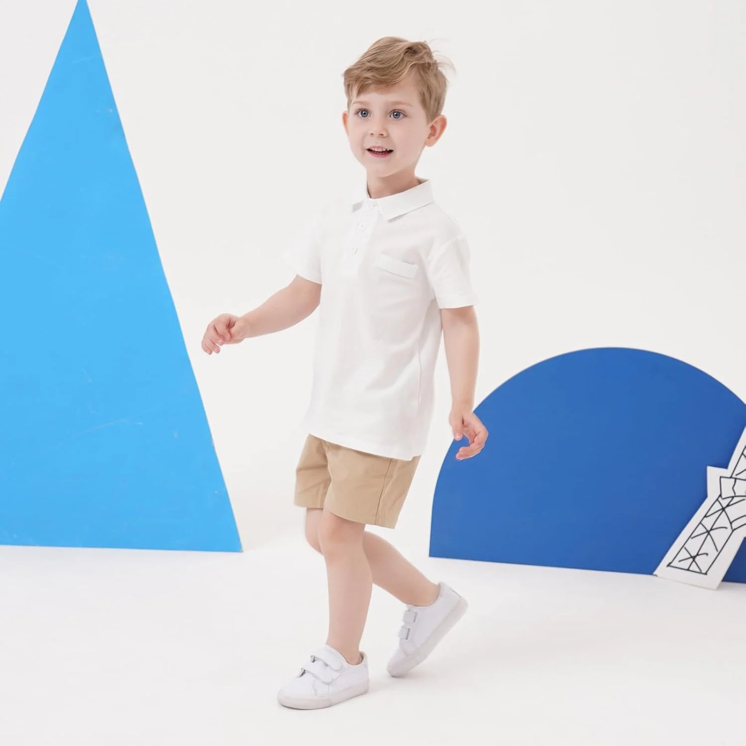 ست تی‌شرت پولو آستین کوتاه و شلوارک پسرانه تابستانی، مناسب ساحل