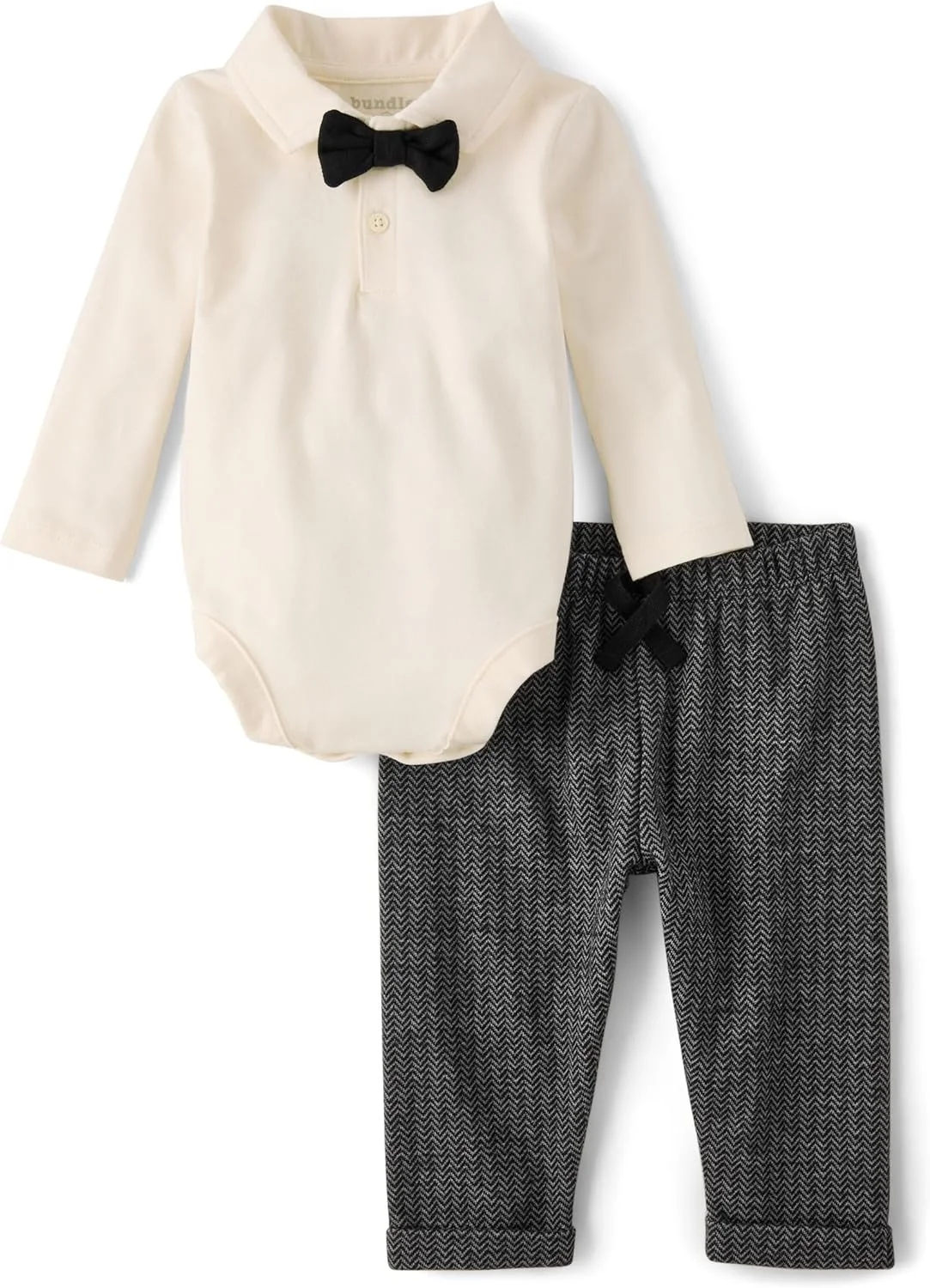 ست لباس دو تکه شامل بادی آستین بلند پولو و شلوار پسرانه نوزادی The Children's Place (بسته 2 عددی)