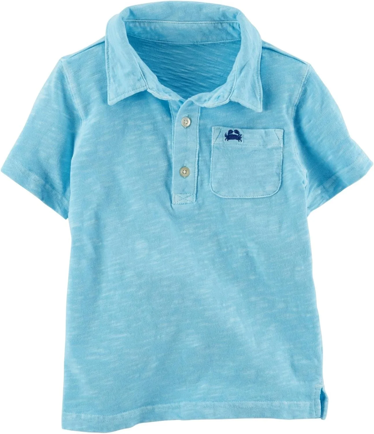 پولوشرت آستین کوتاه نوزادی کارترز مدل Neon Jersey آبی