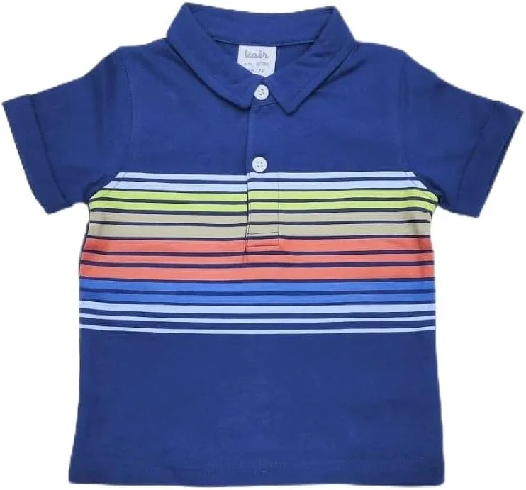 تی شرت پولو پسرانه نوزادی کیان داریا، 0 تا 3 ماه، سرمه ای