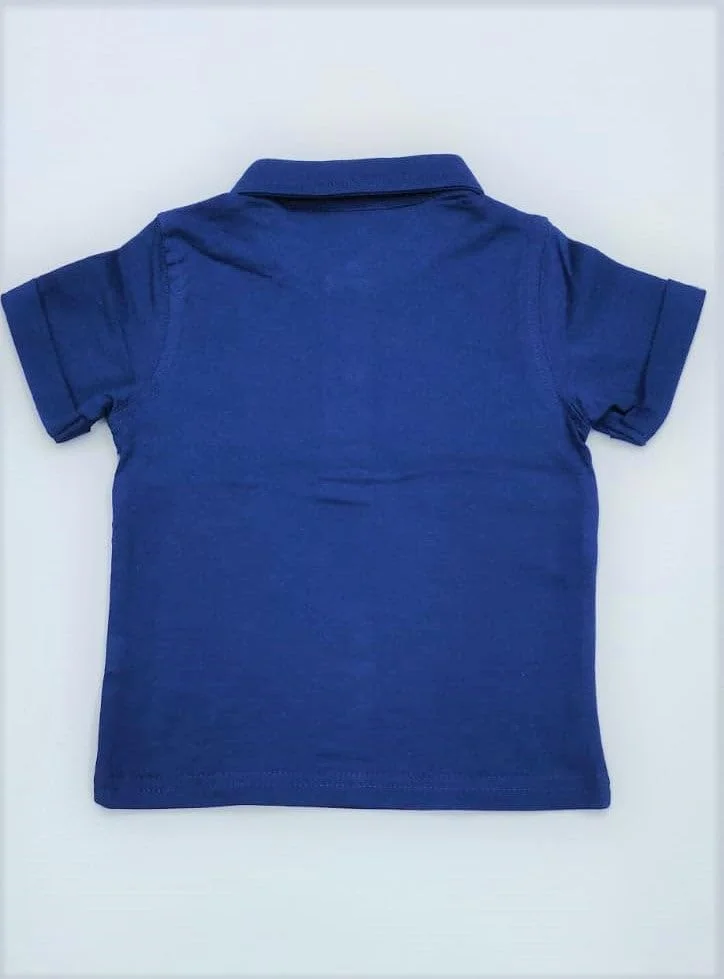 تی شرت پولو پسرانه نوزادی کیان داریا، 0 تا 3 ماه، سرمه ای