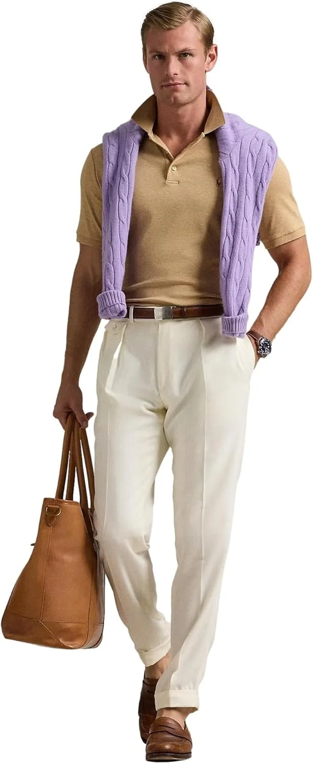 پولوشرت مردانه کلاسیک فیت پنبه‌ای نرم POLO RALPH LAUREN