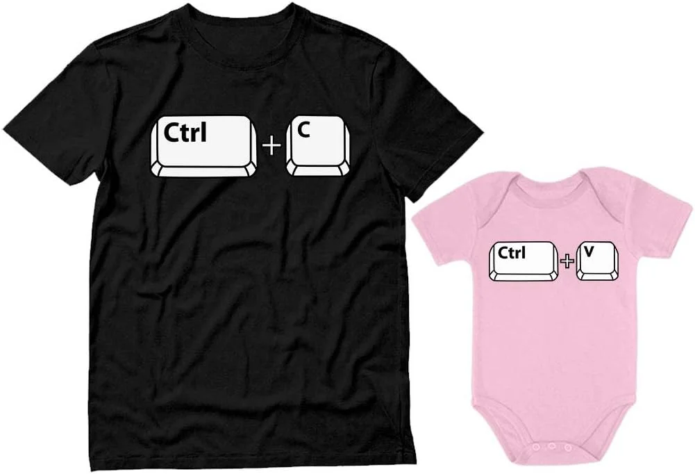 ست لباس پدر و نوزاد طرح کپی پیست