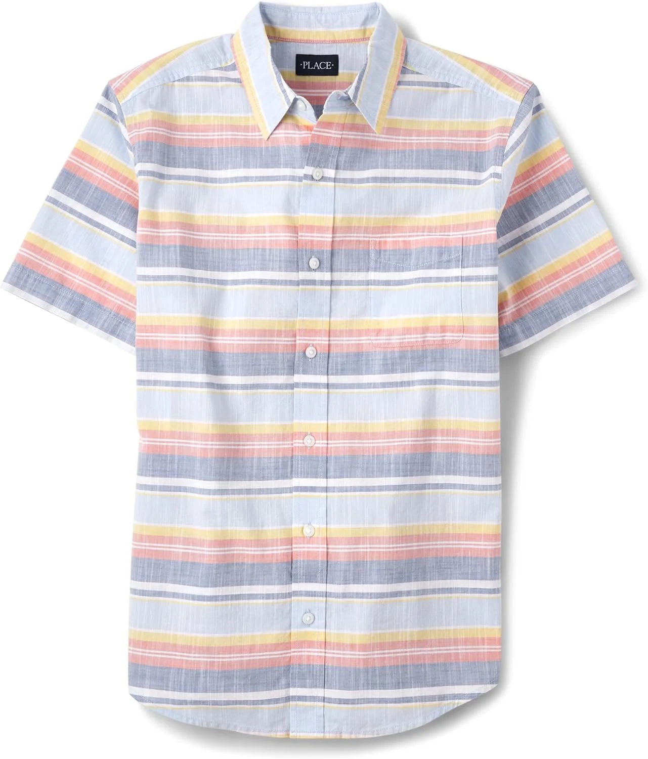 پیراهن آستین کوتاه دکمه دار پسرانه The Children's Place