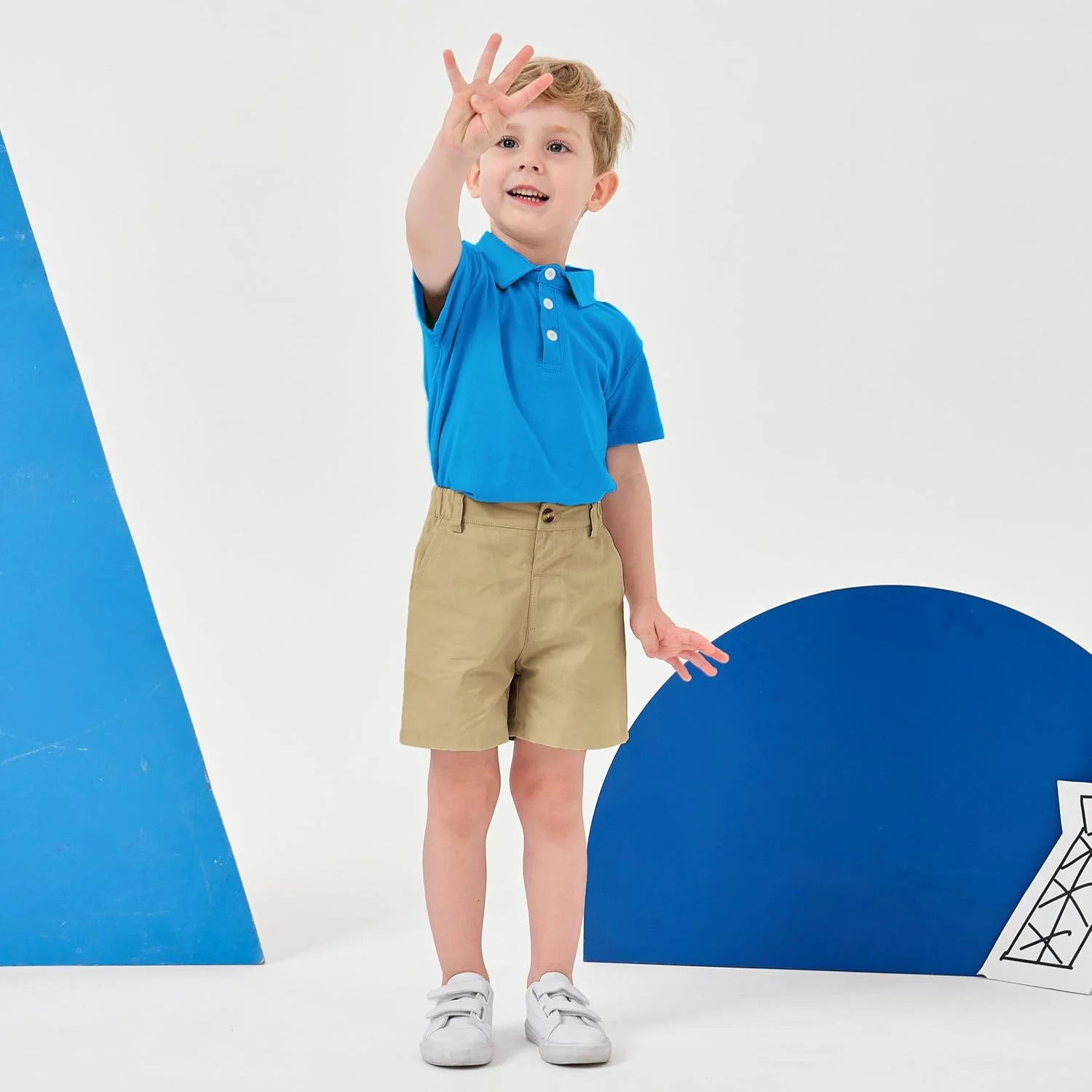 ست تی شرت پولو آستین کوتاه و شلوارک پسرانه تابستانی، مناسب ساحل