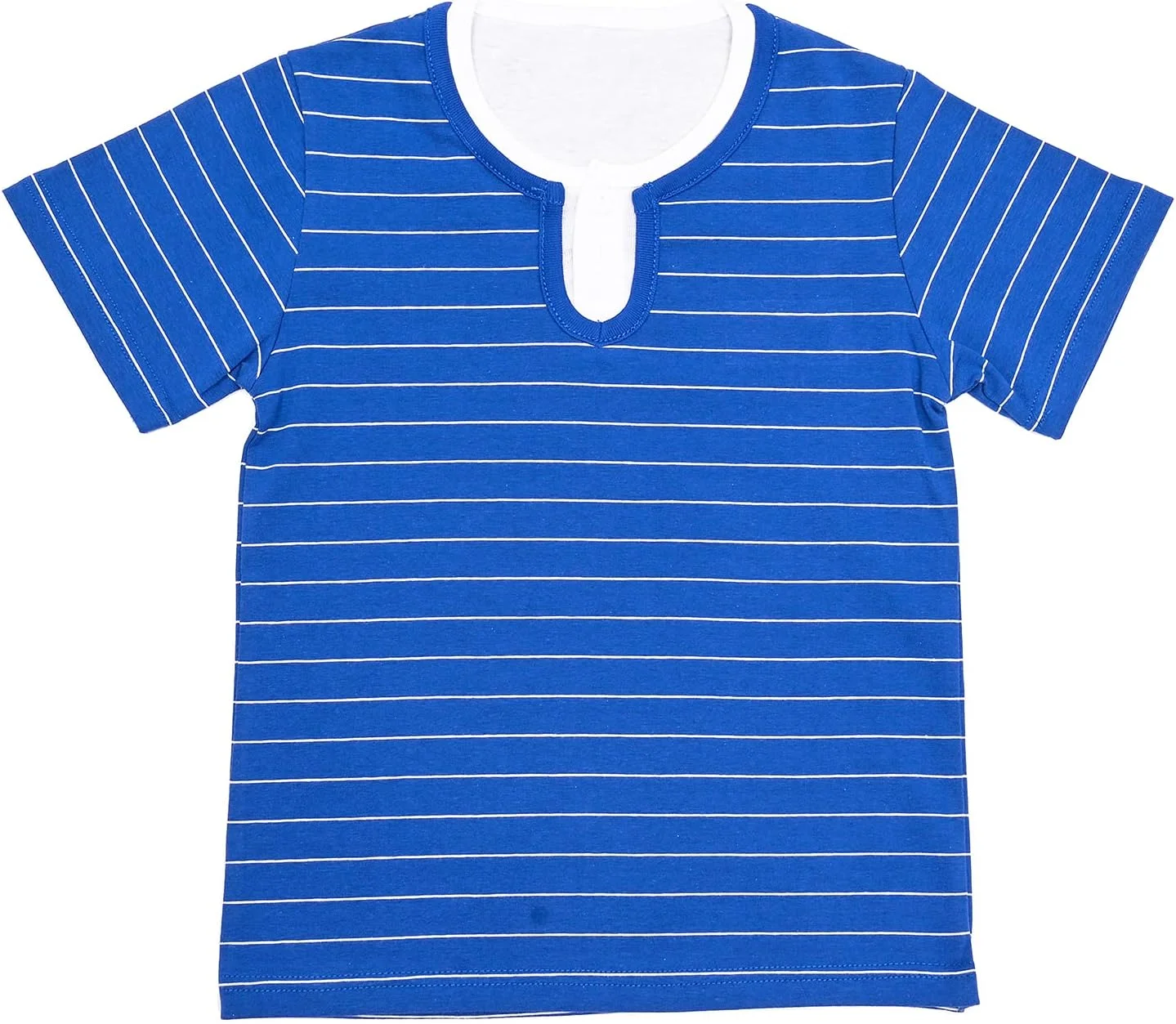 ست لباس تابستانی بچگانه تی شرت نخی راه راه و شلوارک برای پسران و دختران 1-14 سال