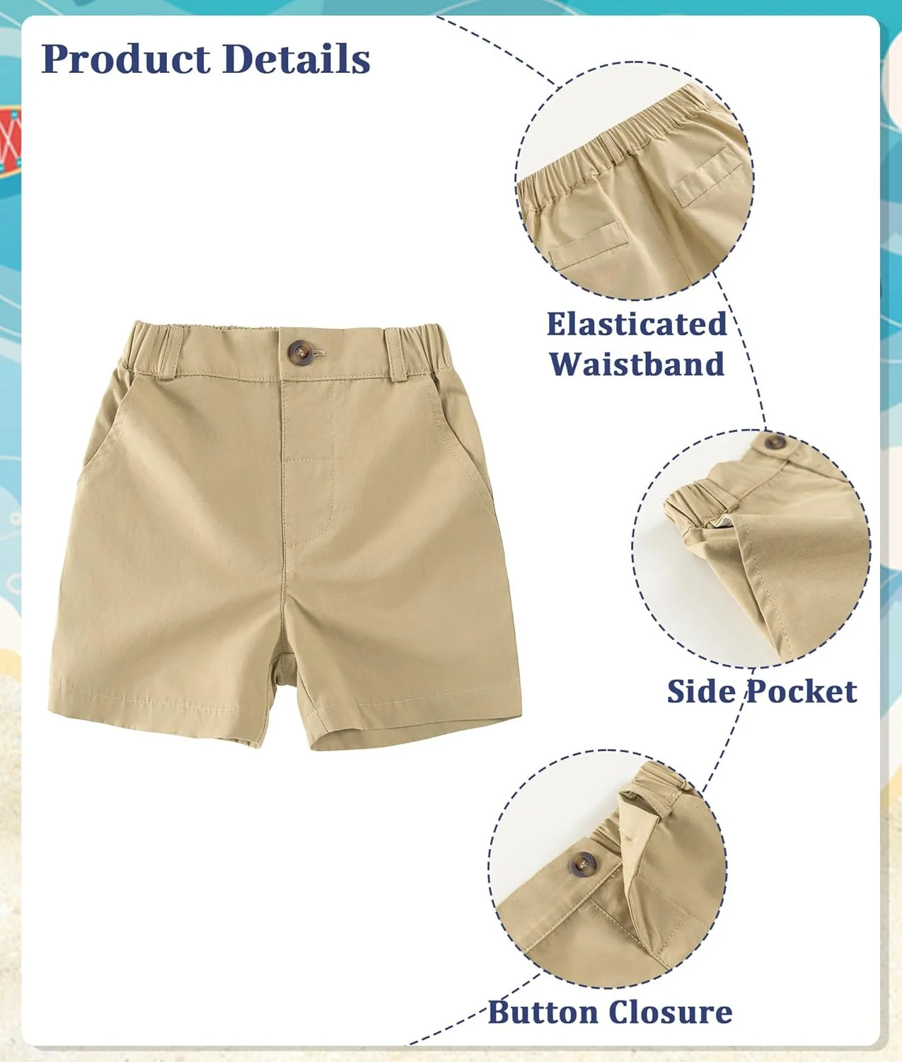 لباس تابستانی پسرانه Volunboy، تیشرت آستین کوتاه و شلوارک، لباس ورزشی و غیر رسمی، مناسب 1 تا 6 سال