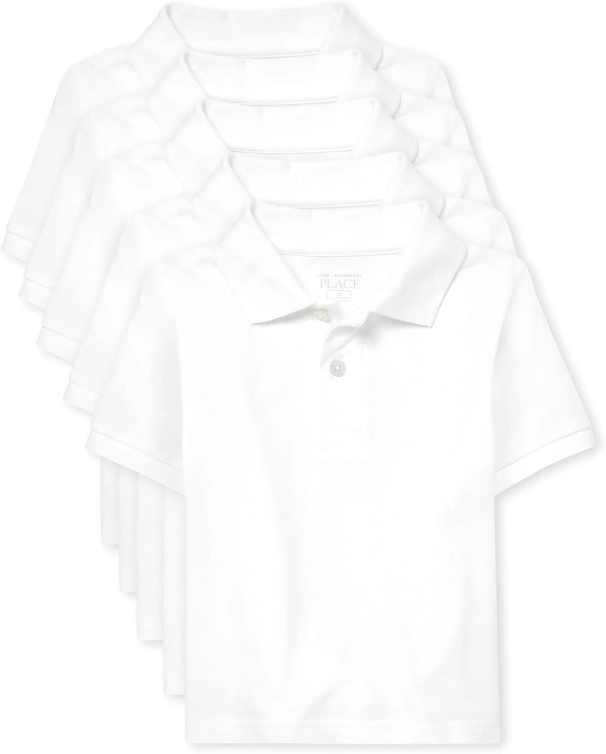 پولوشرت آستین کوتاه نوزادی و بچگانه The Children's Place، بسته های چندتایی (بسته 5 عددی)