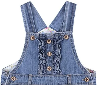 بیلرسوت جین نرم گلدوزی شده دخترانه قابل تنظیم (3-24 ماه)