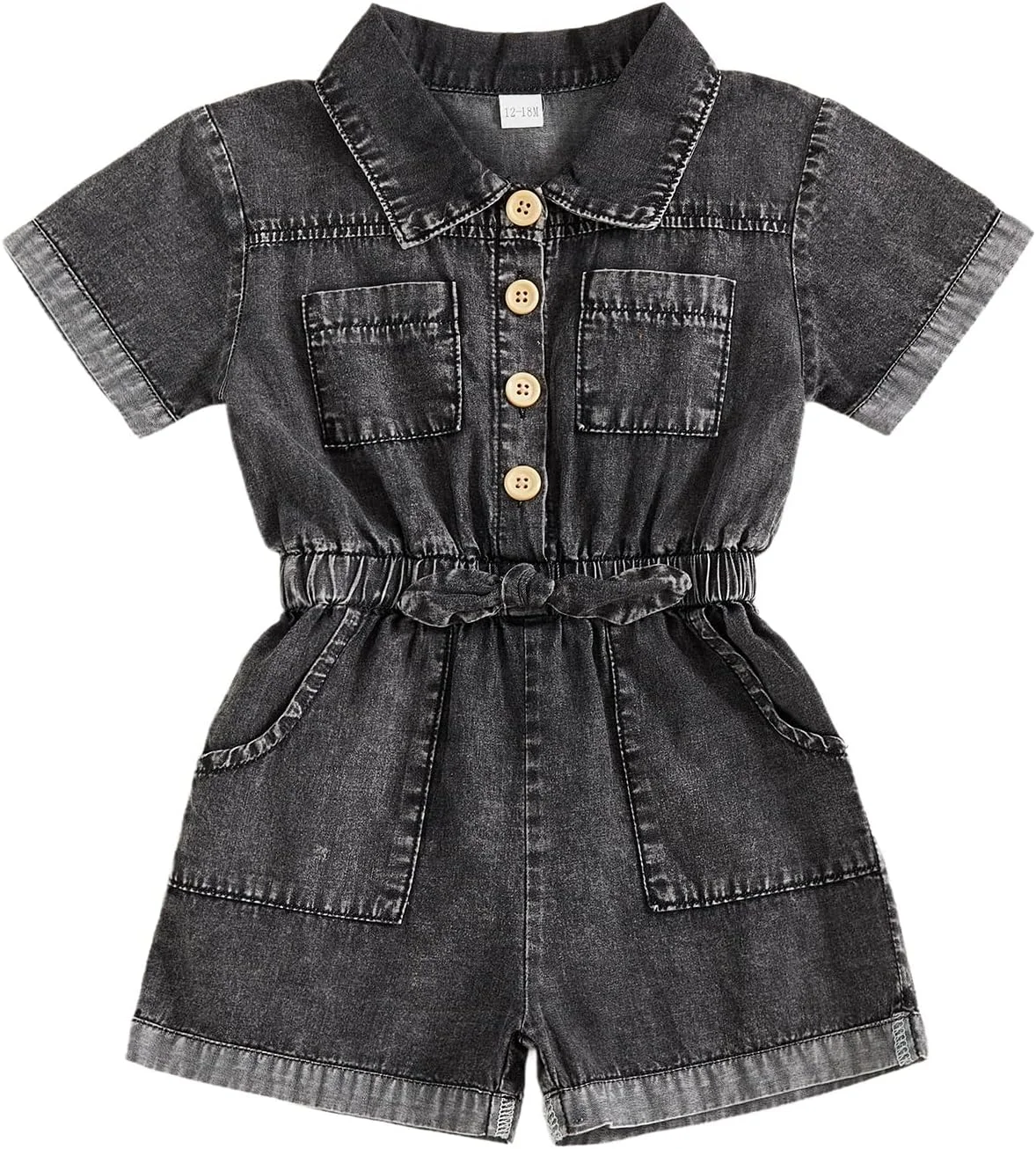 لباس تابستانی دخترانه بچه گانه، سرهمی شلوارکی جین، آستین کوتاه، رامپر دنیم لباس تابستانی دخترانه بچه گانه، سرهمی شلوارکی جین، آستین کوتاه، رامپر دنیم