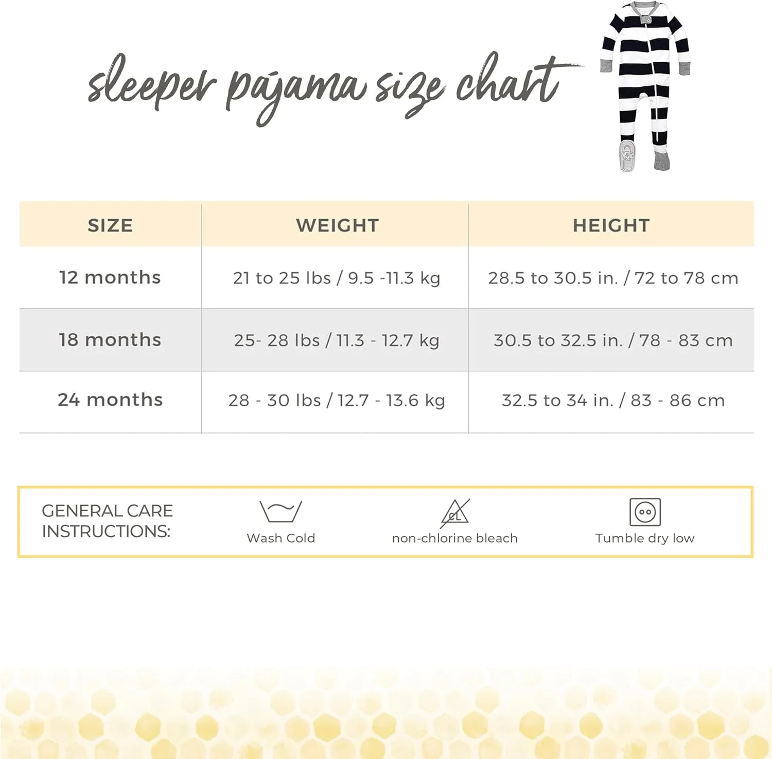 لباس خواب یکسره دخترانه نوزادی Burt's Bees Baby، 100% پنبه ارگانیک، لباس خواب یک تکه، سرهمی زیپ دار مورب، فیت راحت